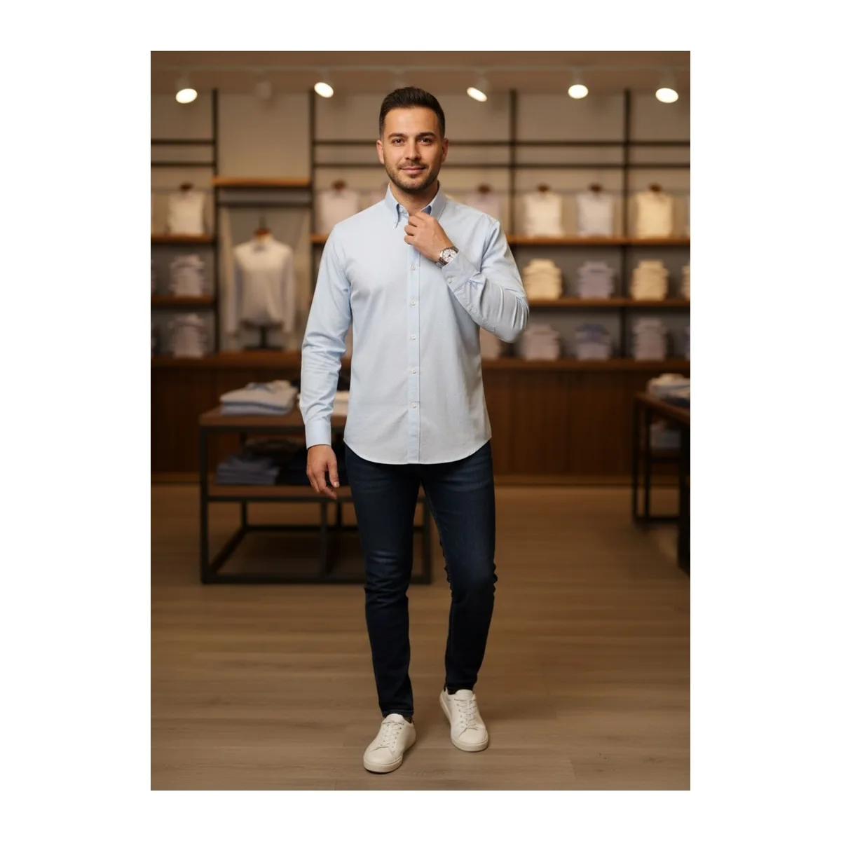 Erkek %100 Pamuk Gömlek (SH2002) | NOBILITY'S | 5S Tekstil