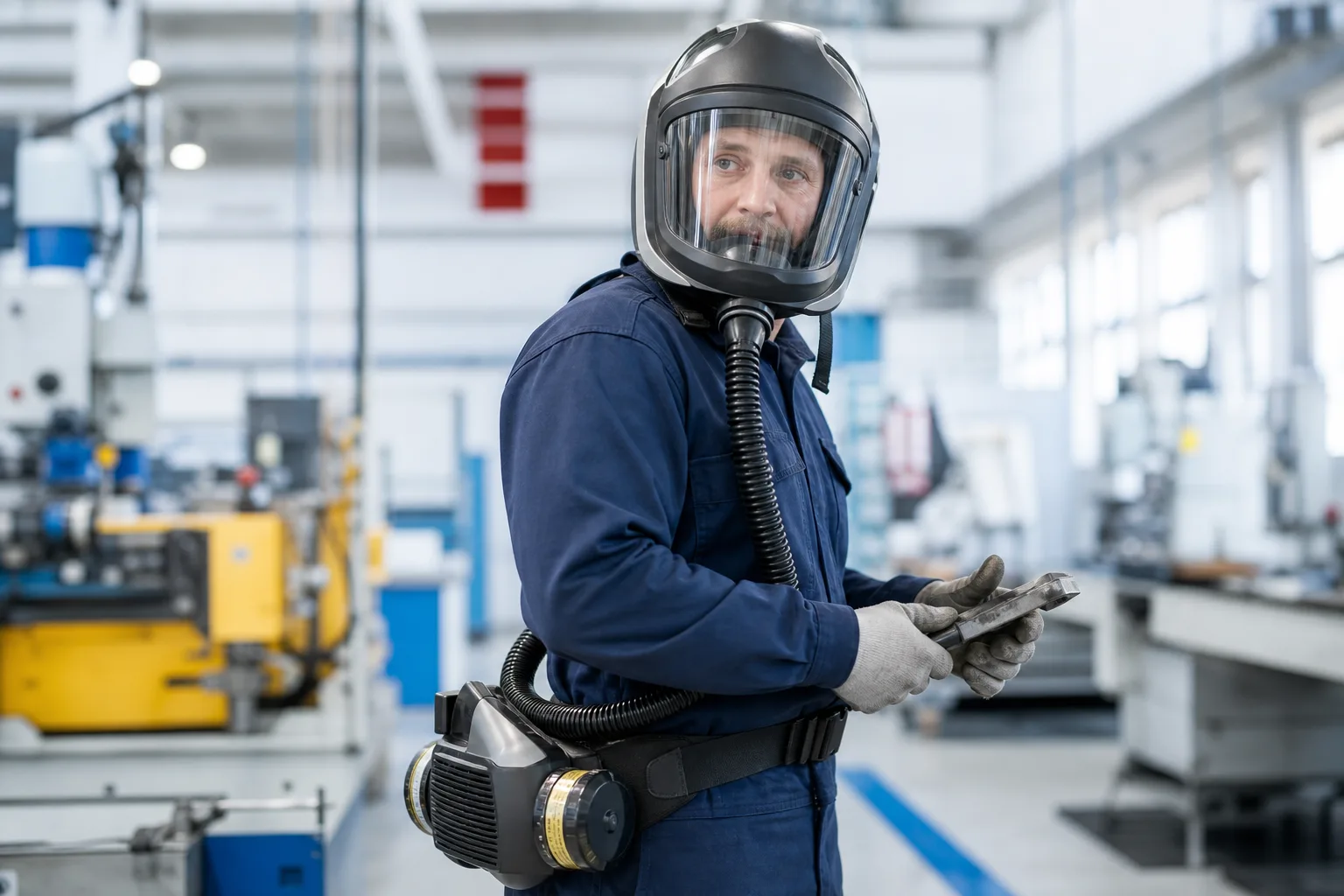 Motorlu ve Temiz Hava Hatlı Solunum Üniteleri