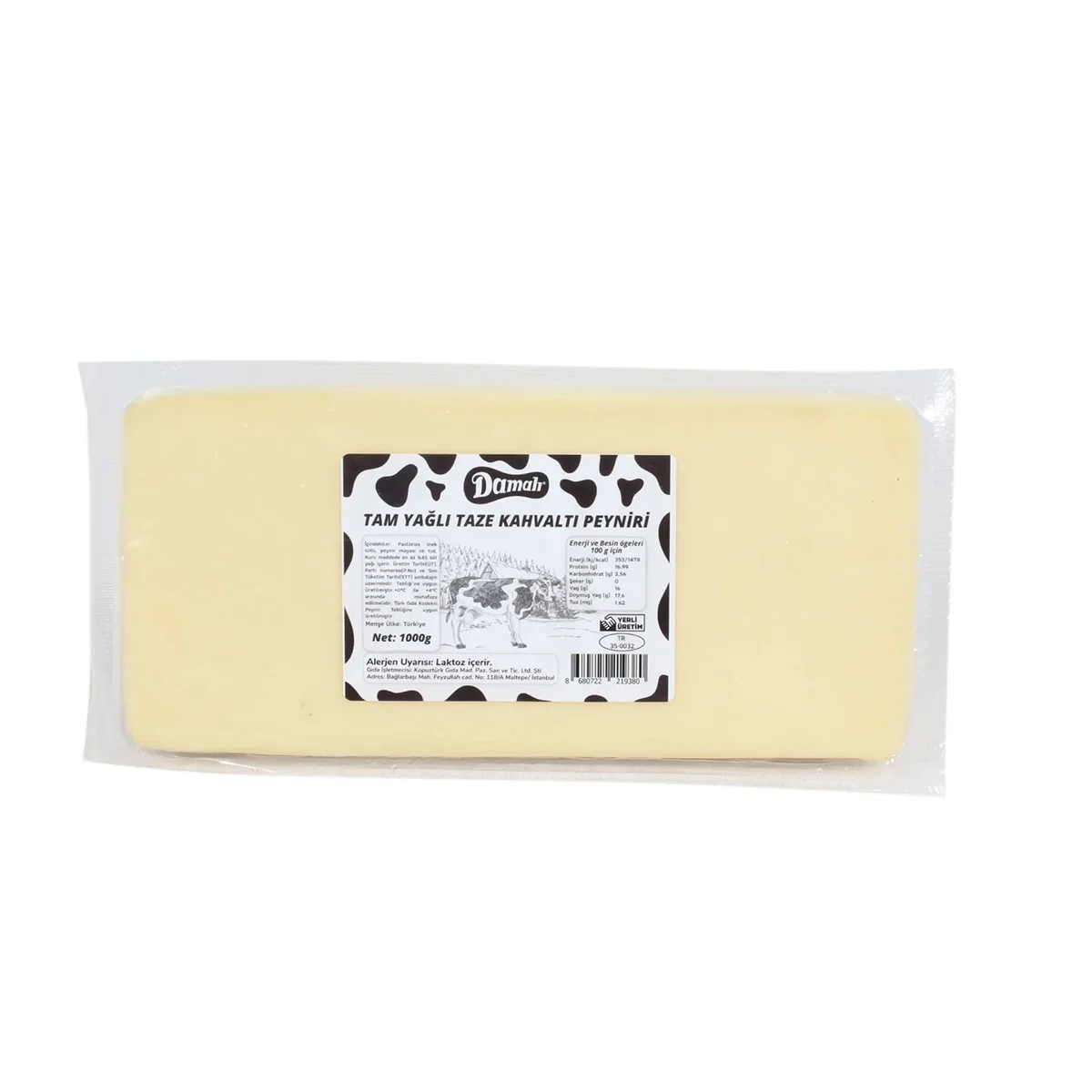 %100 Taze Süt Kaşar Peyniri (1000 g) - Görsel 2