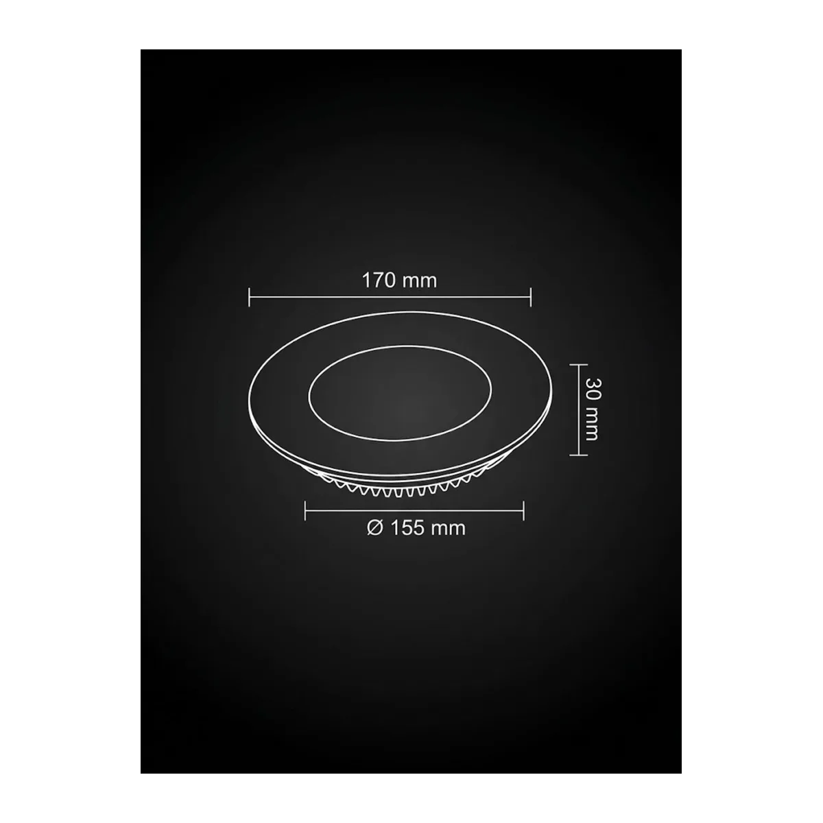 12W LED PANEL6500K BEYAZ 50.000 SAAT KULLANIM ÖMRÜ - Görsel 2