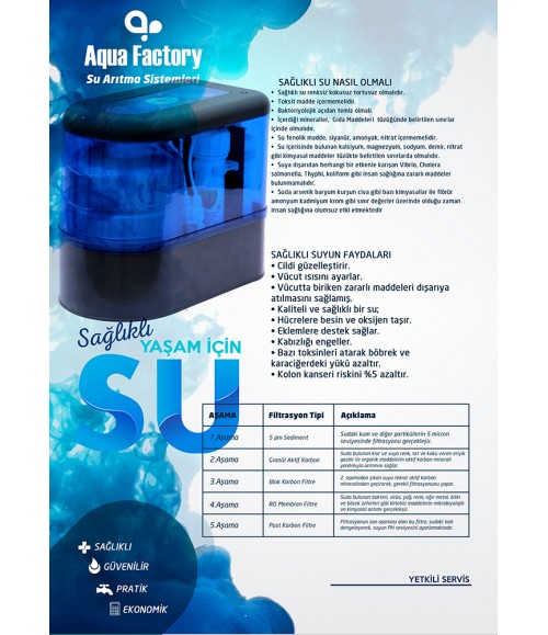 Aqua Factory Pompalı Su Arıtma Cihazı 8LT - Görsel 6