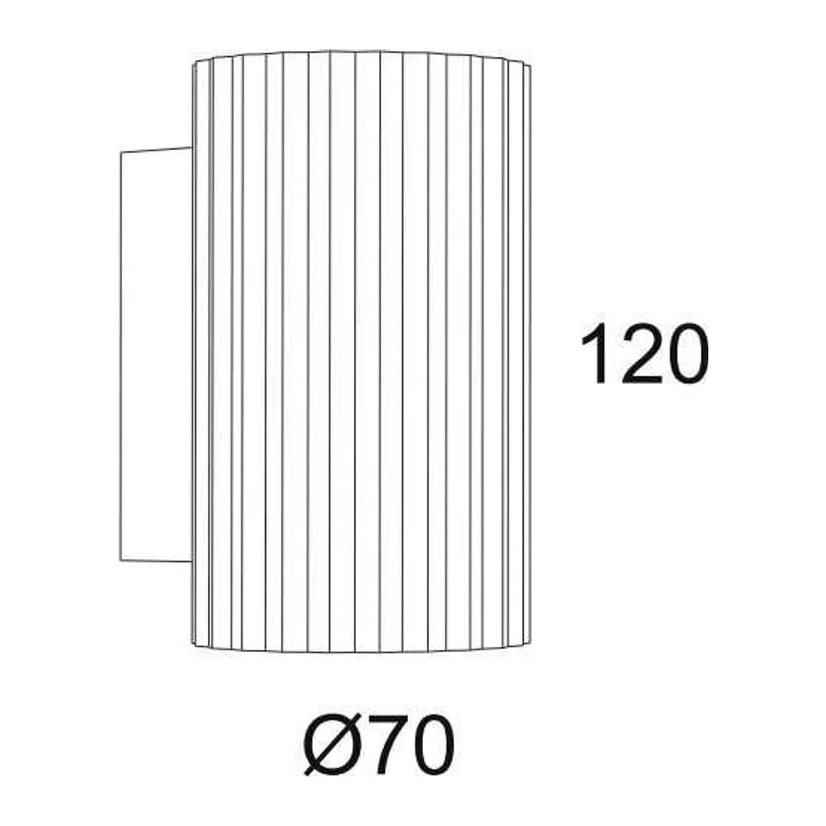 EV601 S Siyah GU10 Duvar Aplik - Görsel 2