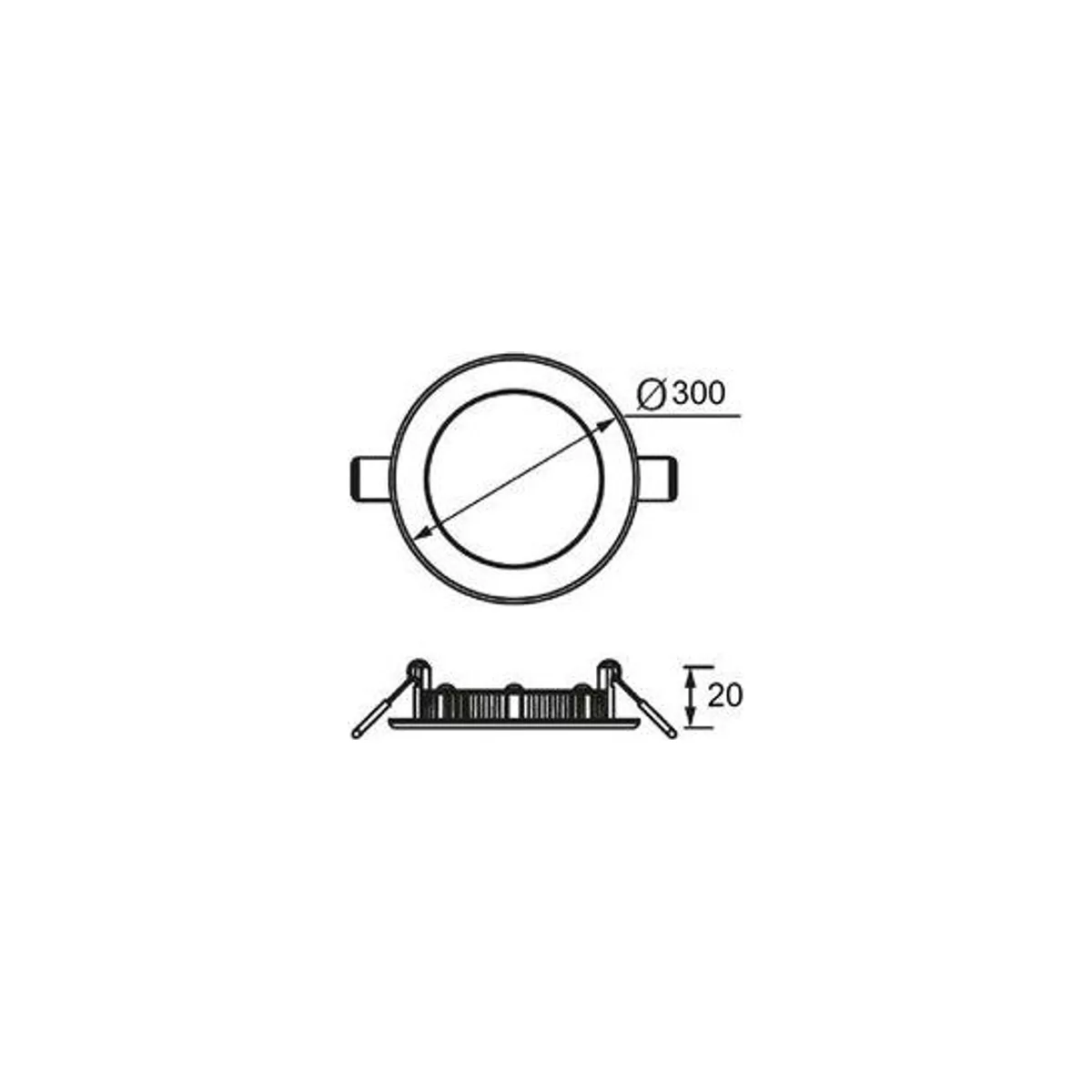 LD468 Slim Yuvarlak LED Panel 24W (6500K)