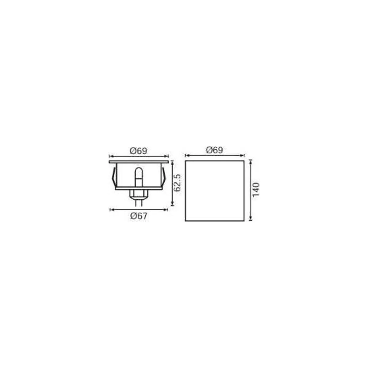LG977 LED Deck Armatürü (3000K) - Görsel 2