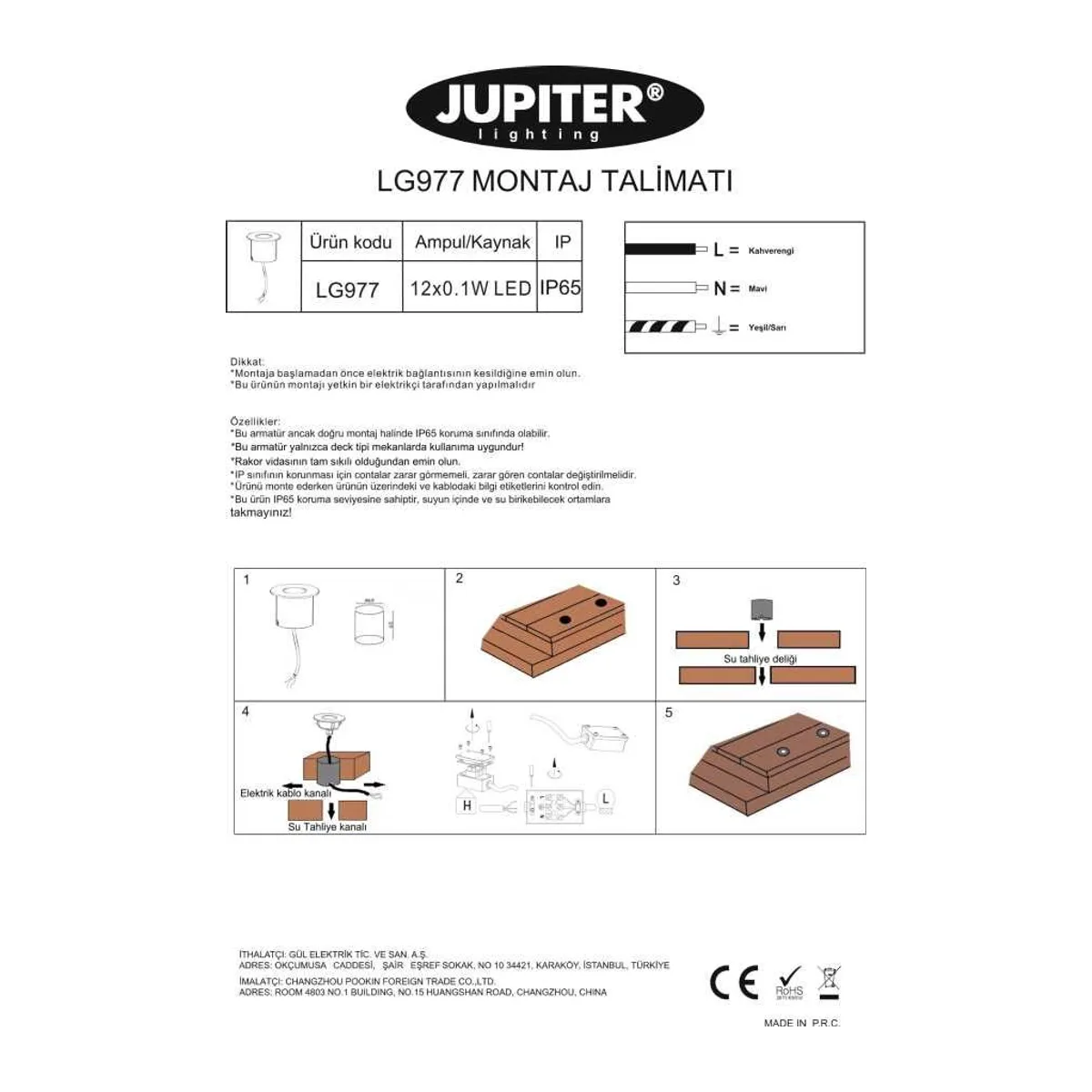 LG977 LED Deck Armatürü (3000K) - Görsel 4