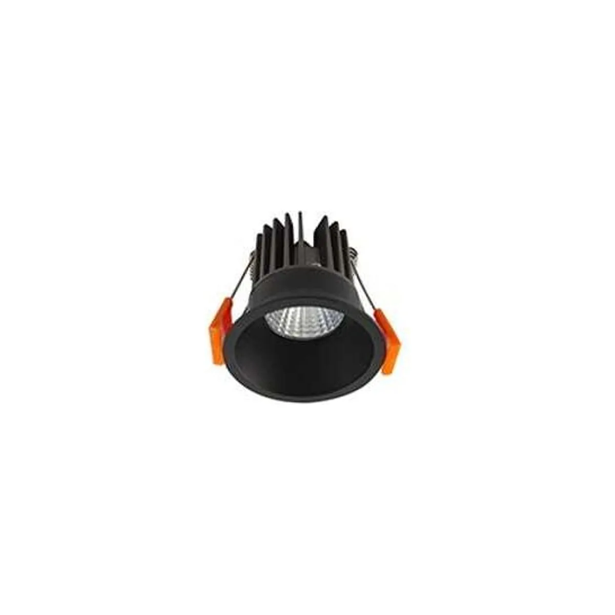 LS544 S Siyah Yuvarlak Sabit LED Spot (3000K)