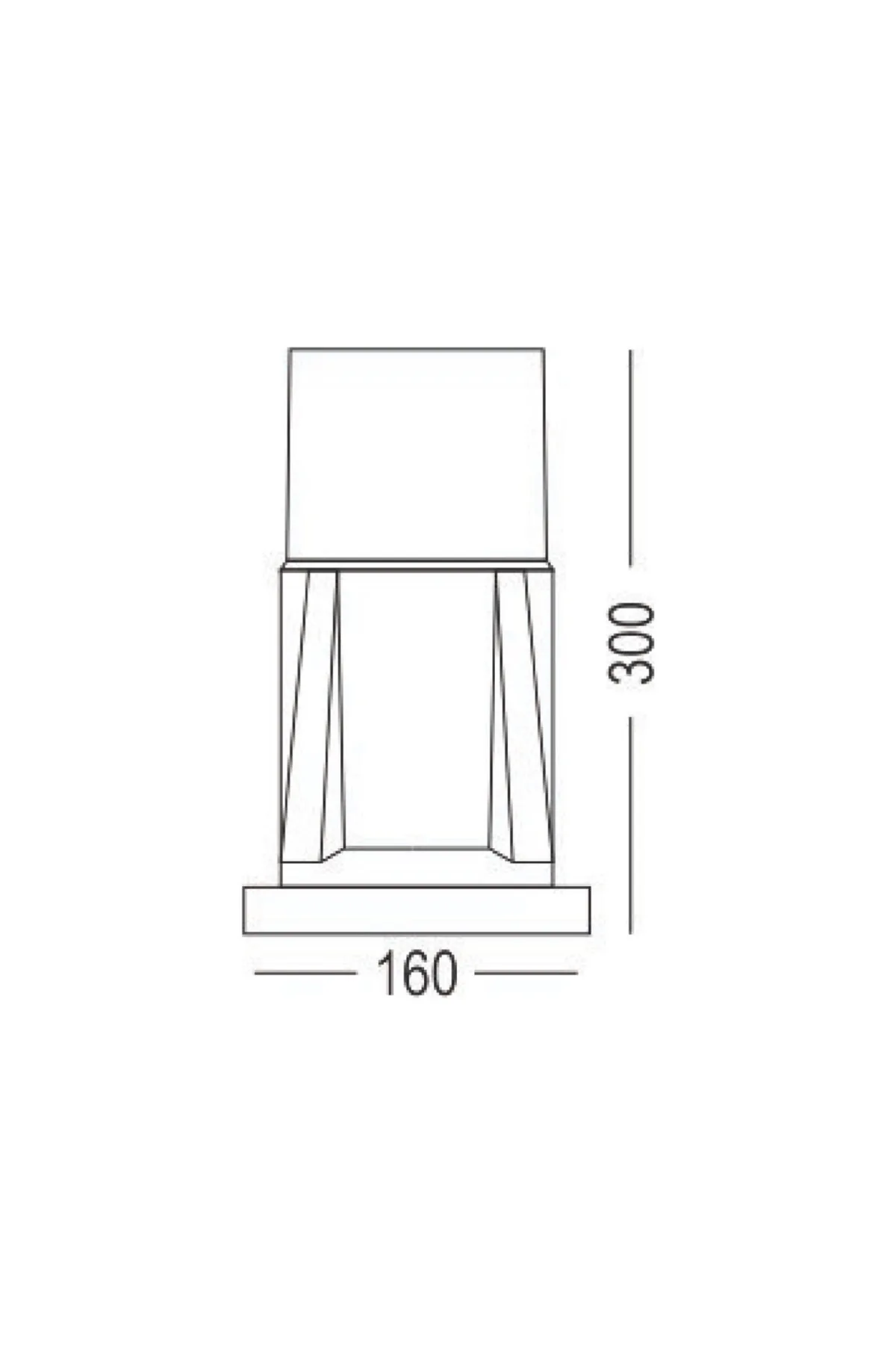 BAHÇE SET ÜSTÜ ARMATÜRÜ E27 - Görsel 3