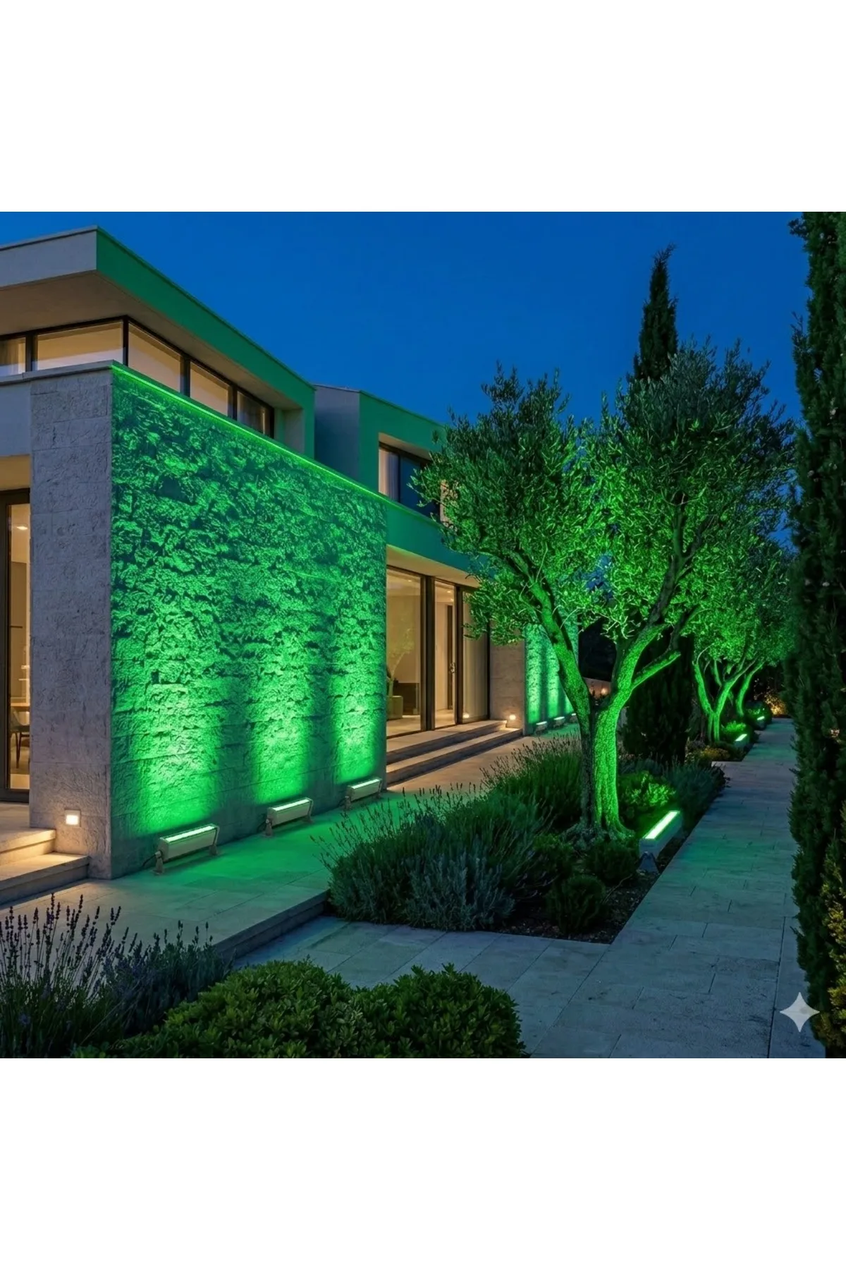 6x1W YESIL IP67 18CM LED WALLWASHER