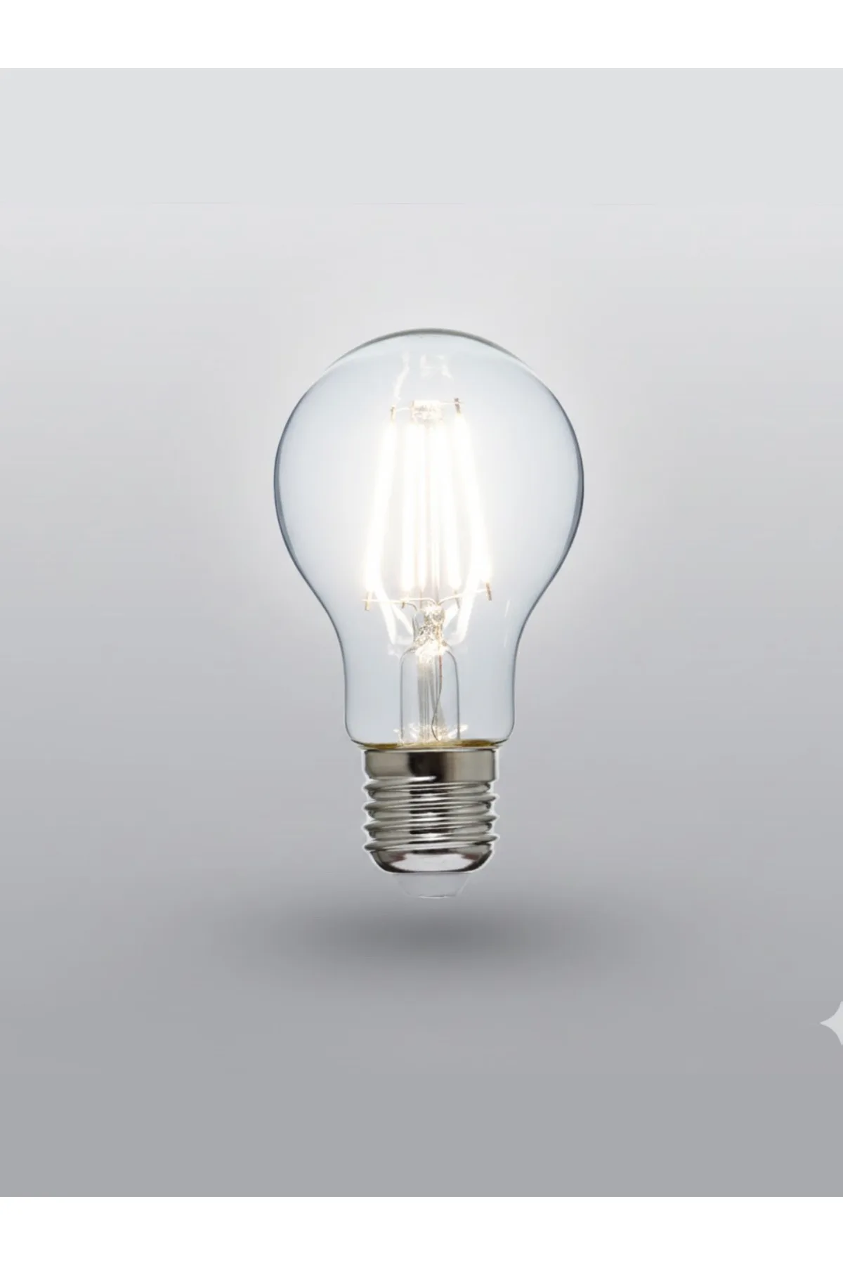 LED Rustik Ampul 6W E27 Beyaz 5 Adet - Görsel 2