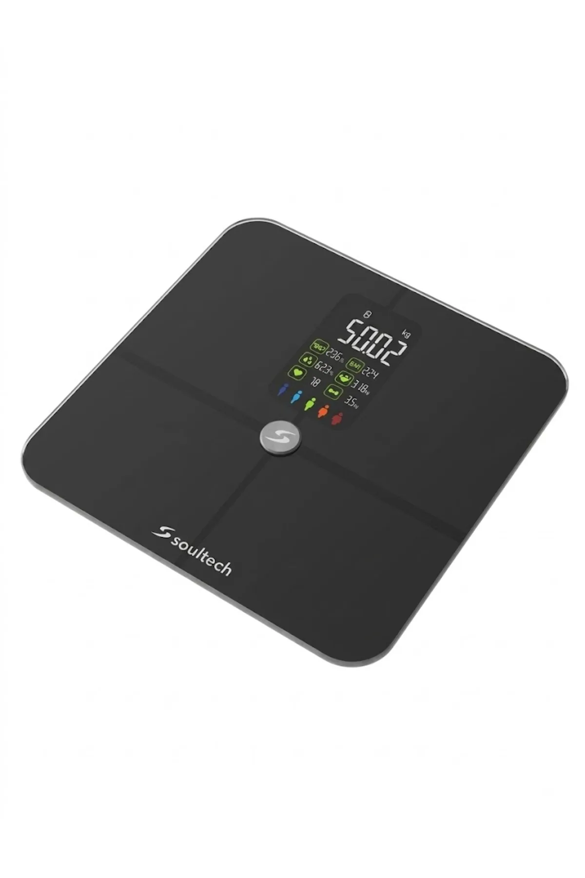 AT001S WELLDONE BLUETOOTH AKILLI TARTI SİYAH VÜCUT YAĞ ÖLÇER ÖZELLİKLİ - Görsel 3