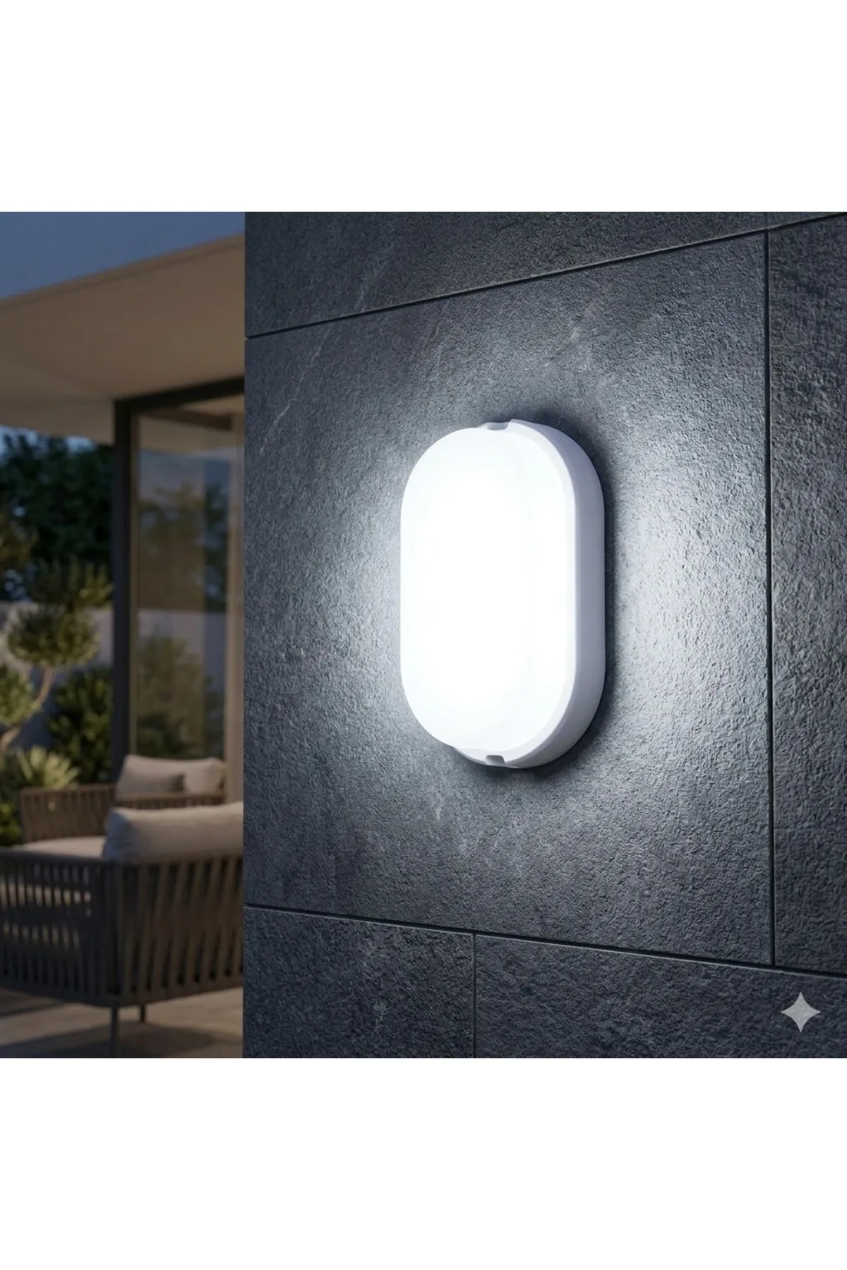 12W BEYAZ IP54 S.Ü LED ARMATÜRÜ - Görsel 2