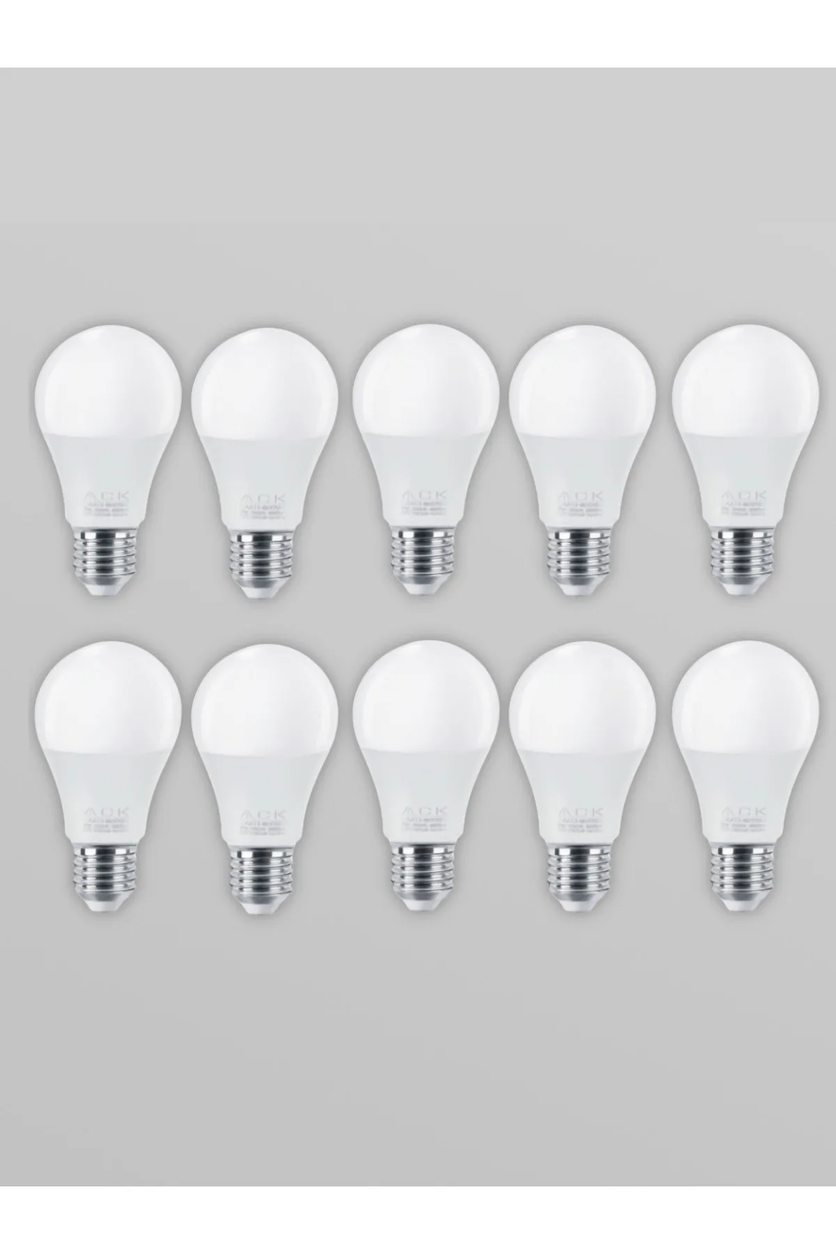 LED Ampul 9W E27 A60 Gün Işığı 10 Adet - Görsel 2