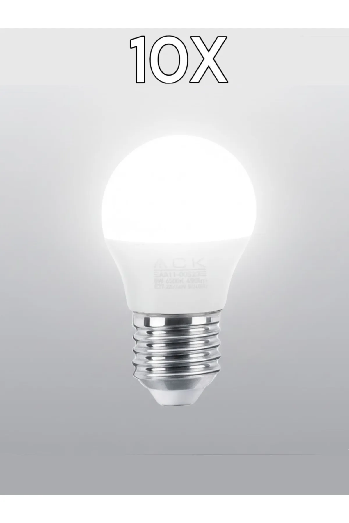 LED Ampul 5W E14 Beyaz 10 Adet - Görsel 2