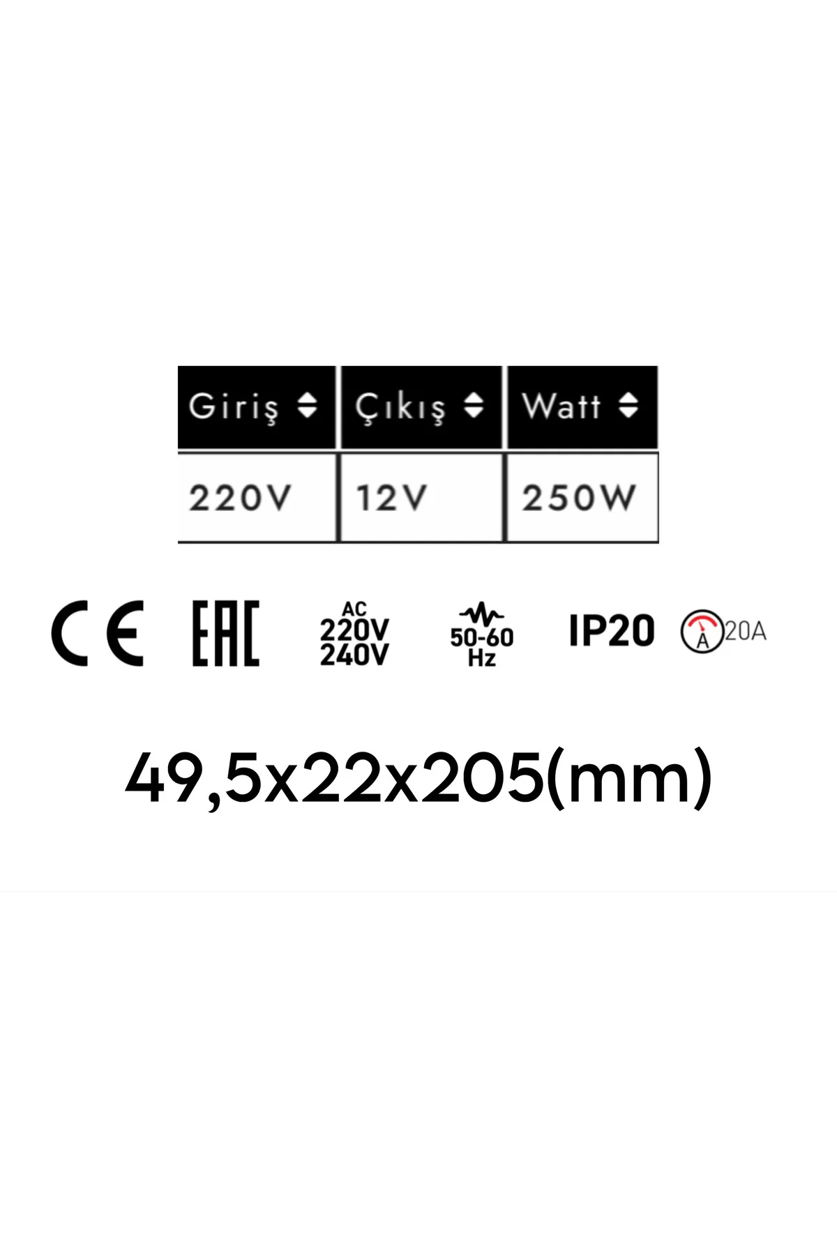12V 20A LED Trafo - Görsel 2