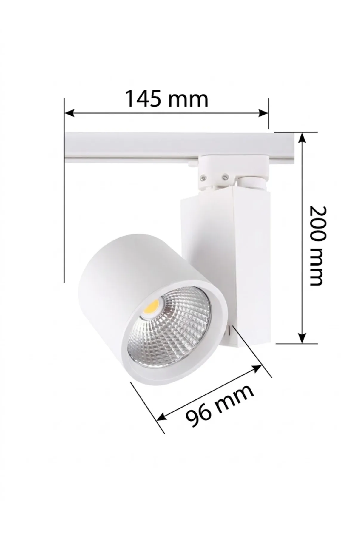 30W LED RAY ARMATÜR – ŞIK TASARIM, GÜÇLÜ AYDINLATMA MONOFAZE RAY SPOT - Görsel 3