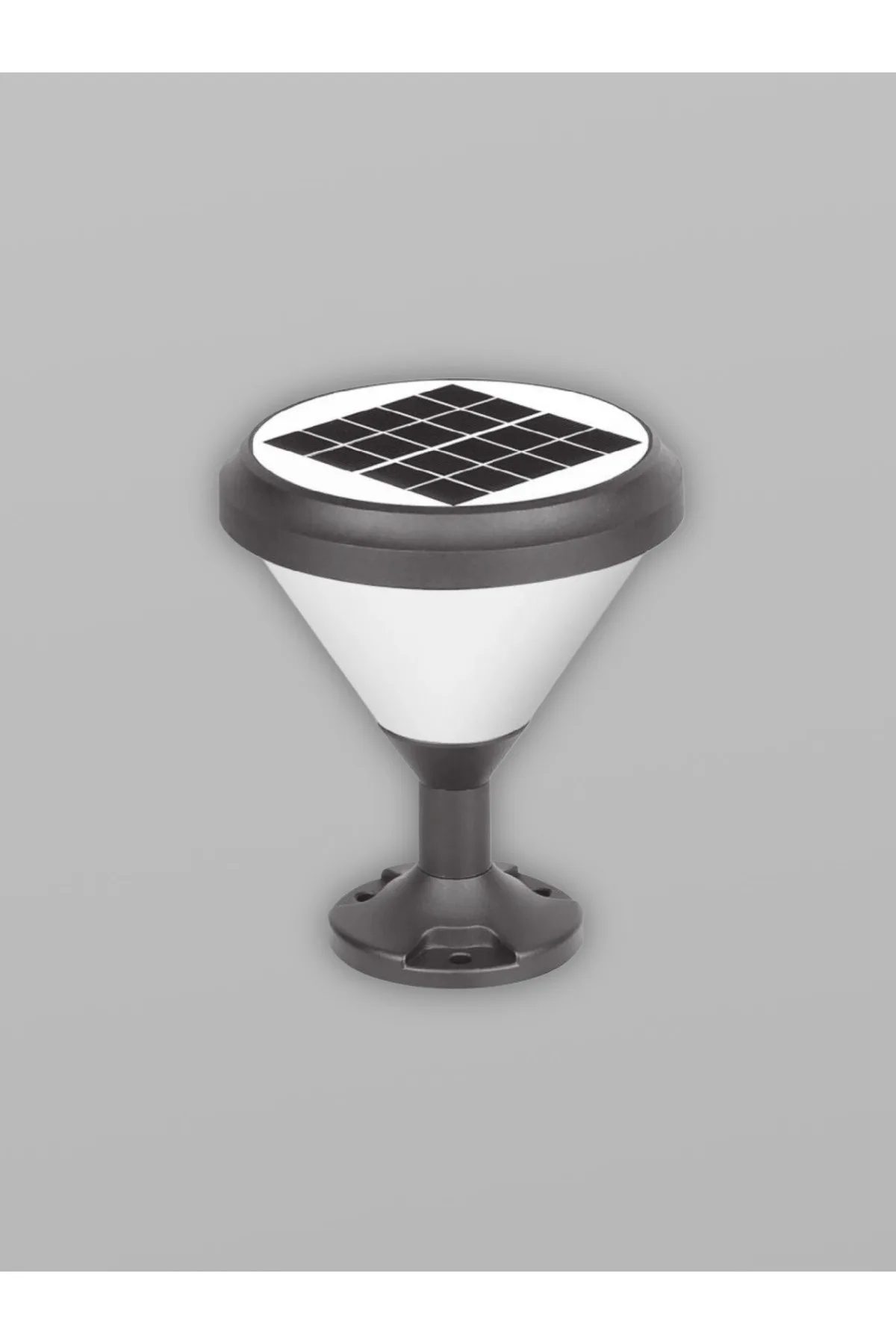 SOLAR LED BAHÇE ARMATÜRÜ YUVARLAK - Görsel 2