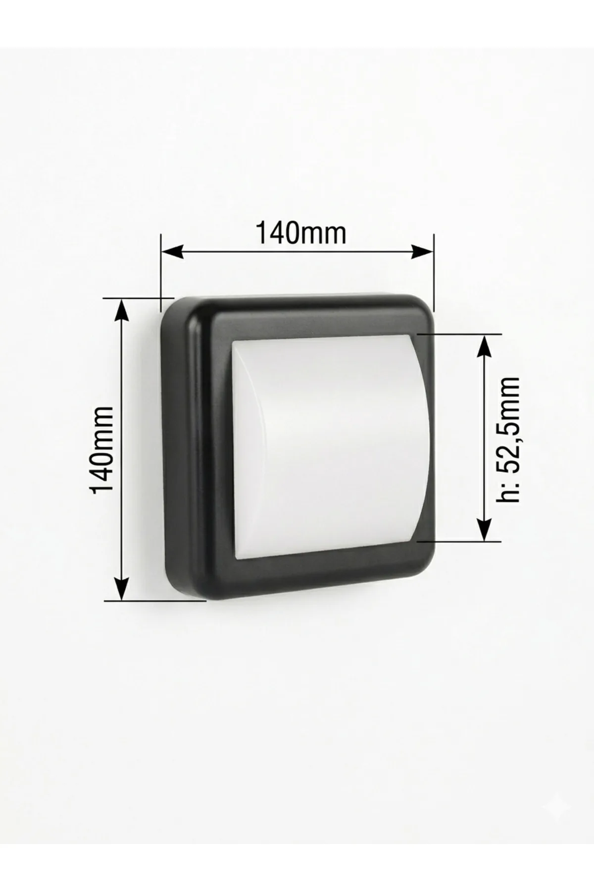 AH07-05001 4W LED Duvar & Tavan Apliği 3000K - Görsel 3