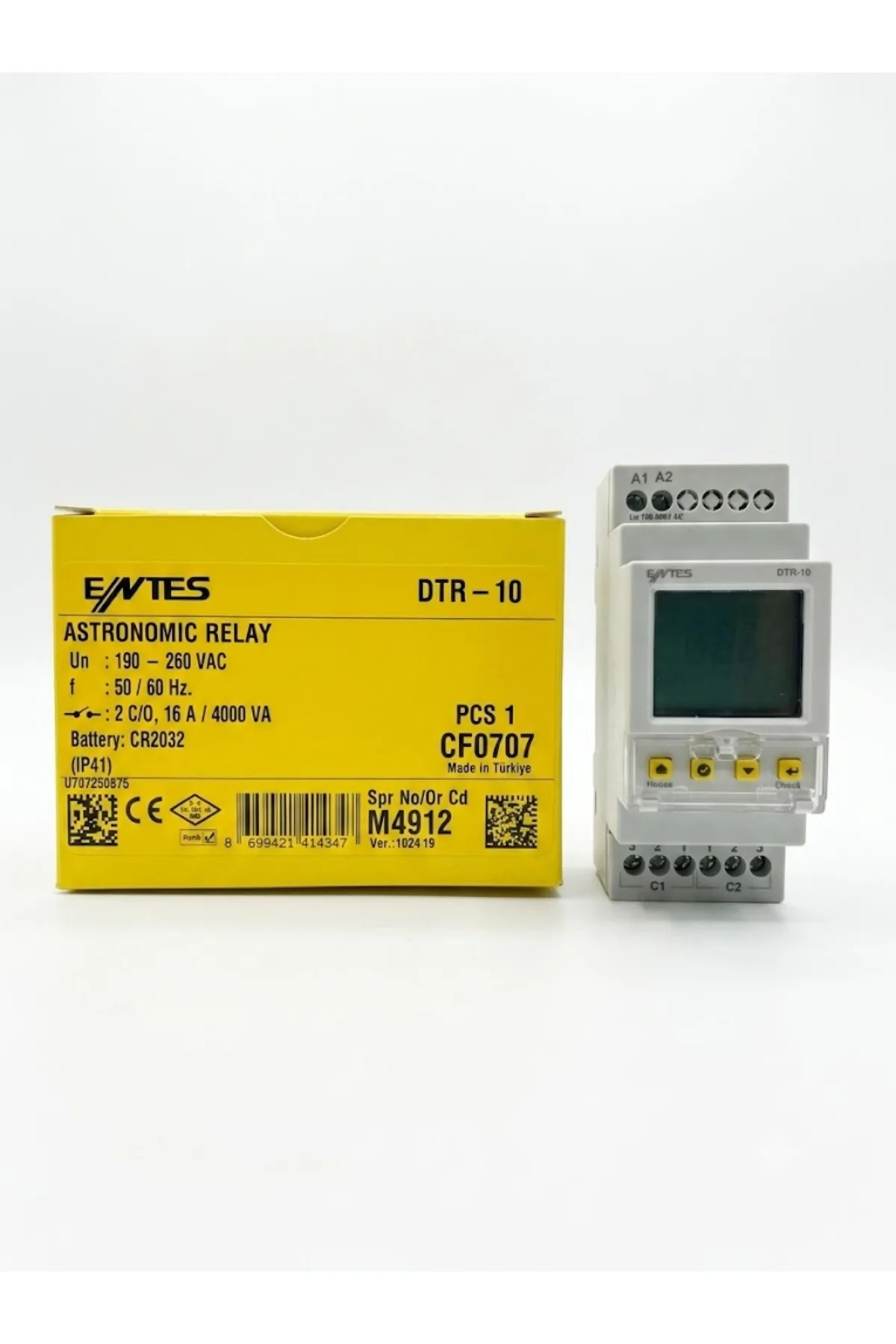 DTR-10 Astronomik Zaman Rölesi CF0707 50/60 HZ 16 AMPER 4000 VA CR2032