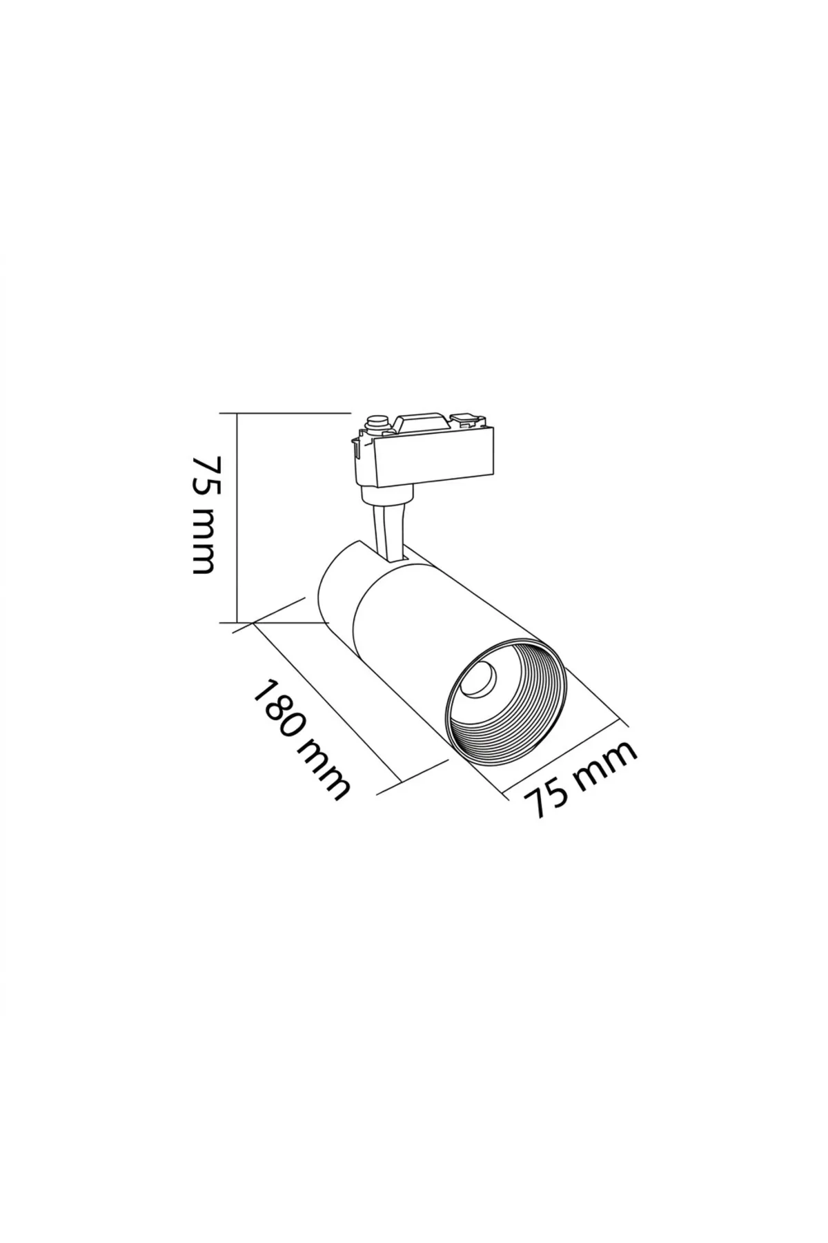 LED RAY ARMATÜR 30W SİYAH KASA 4000K - Görsel 3