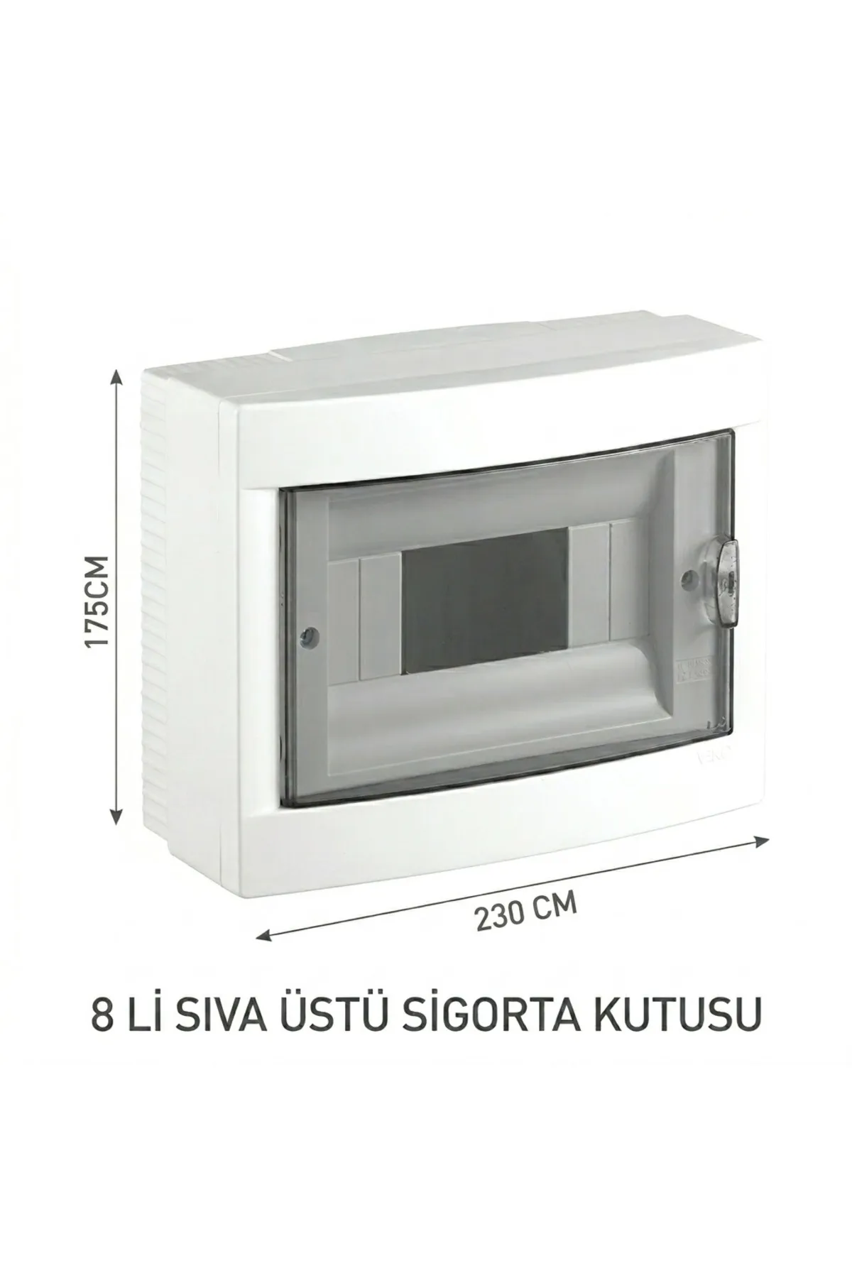 8 Lİ SIVA ÜSTÜ SİGORTA KUTUSU HALOJEN FREE