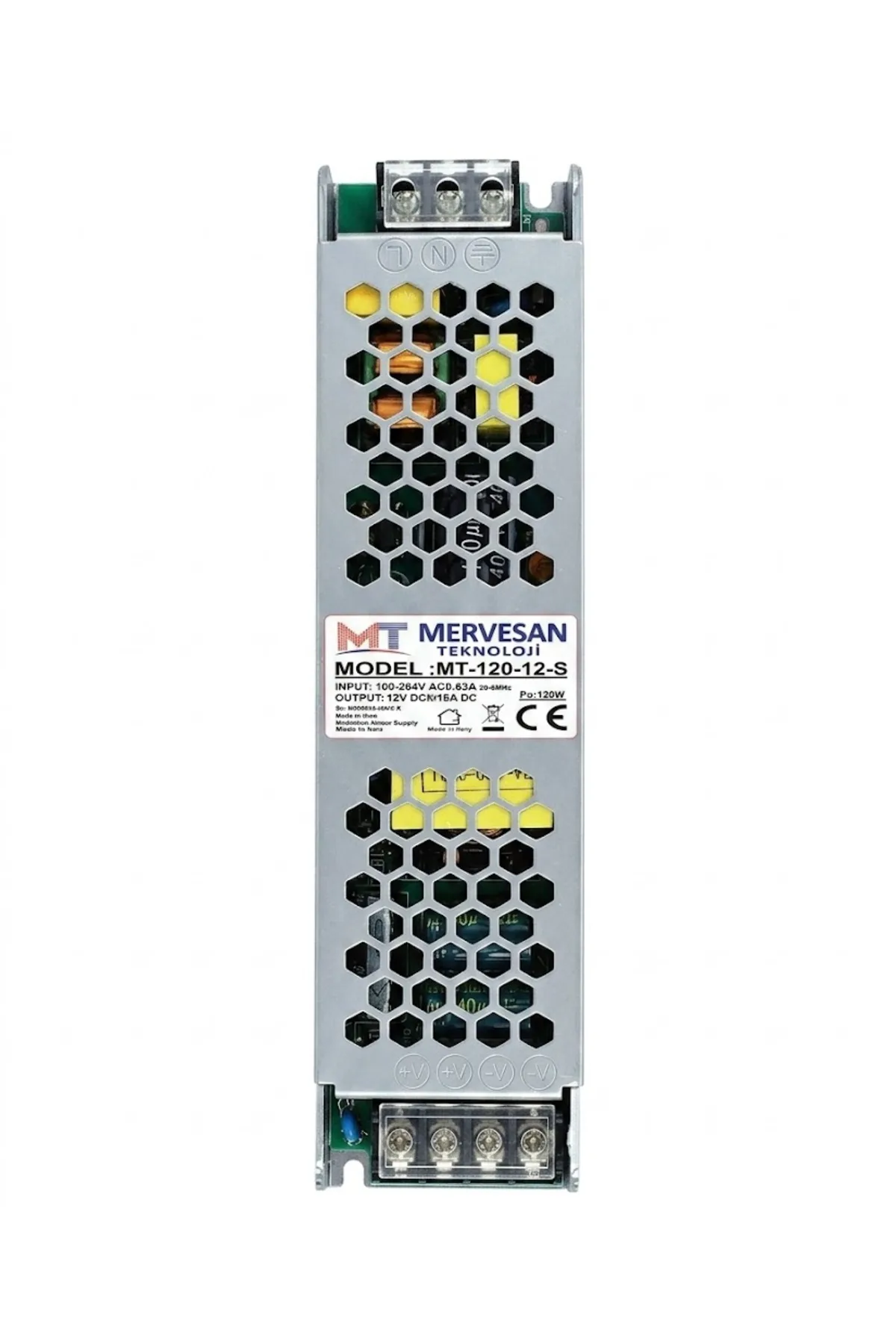 10 AMPER SLİM TRAFO MT-120-12-S 12 VDC 10 Amper (SMPS)