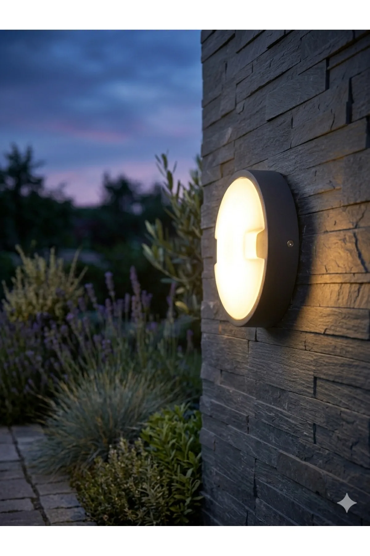 18W LED Oval Duvar ve Tavan Armatürü 3000K (AT10-71801)