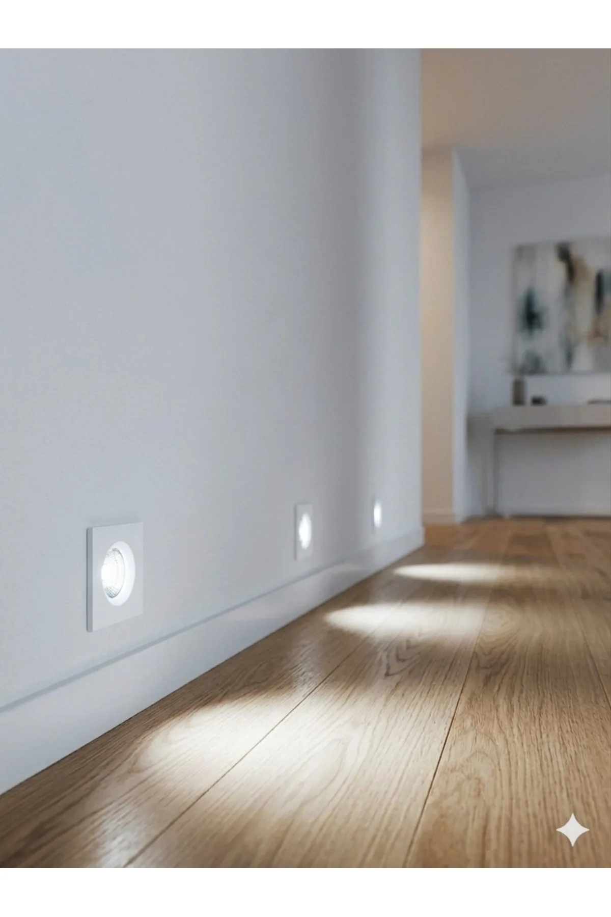 3W Alüminyum LED Mobil Spot Beyaz Kasa 6500K Beyaz Işık