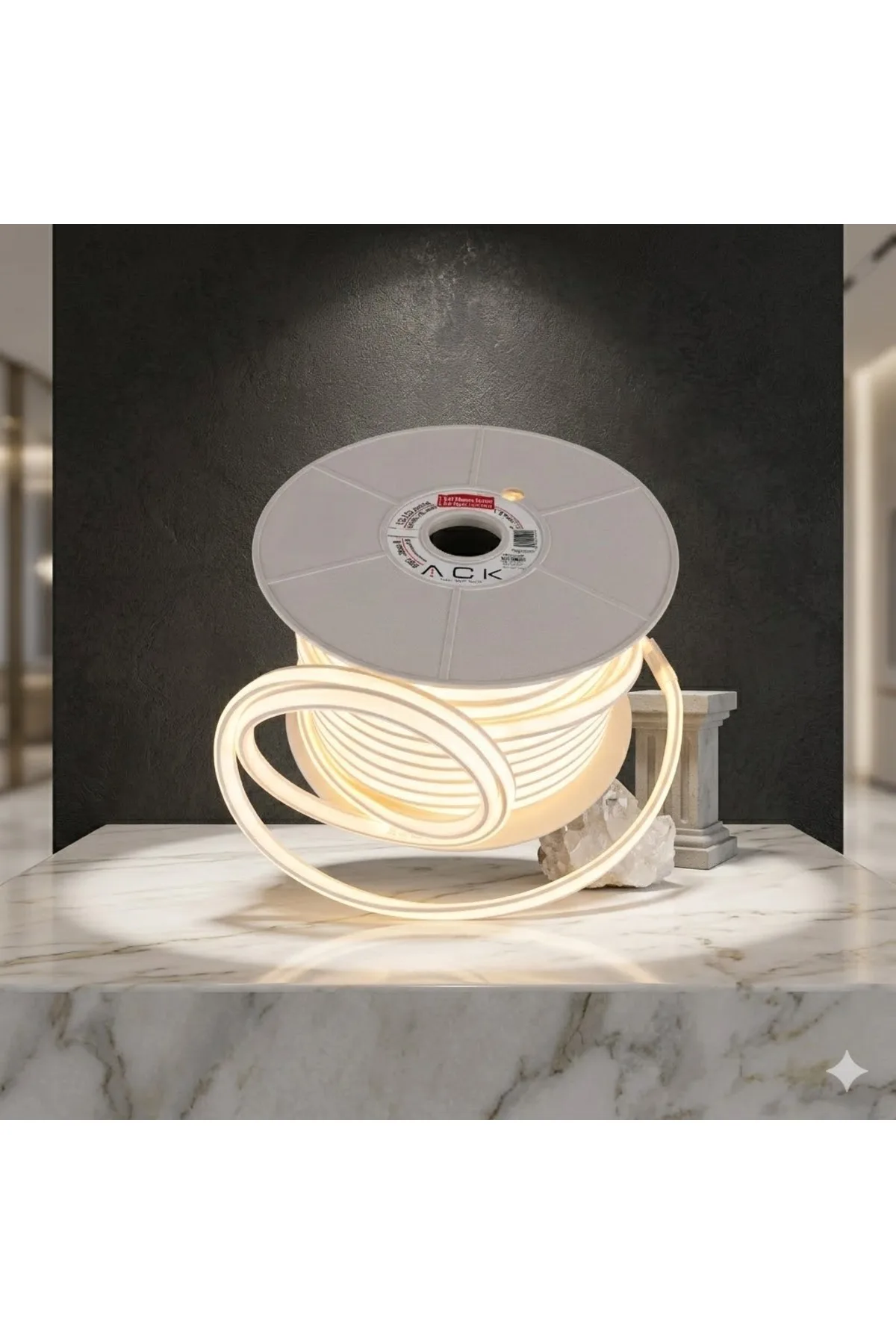 220V IP65 NEON LED GÜNIŞIĞI 3000K 50 METRE