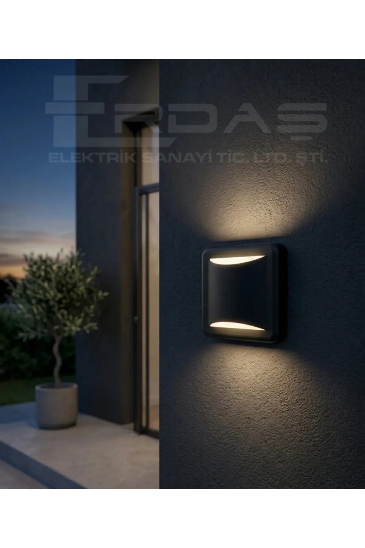 Modern Siyah LED Duvar Apliği 4W 3000K