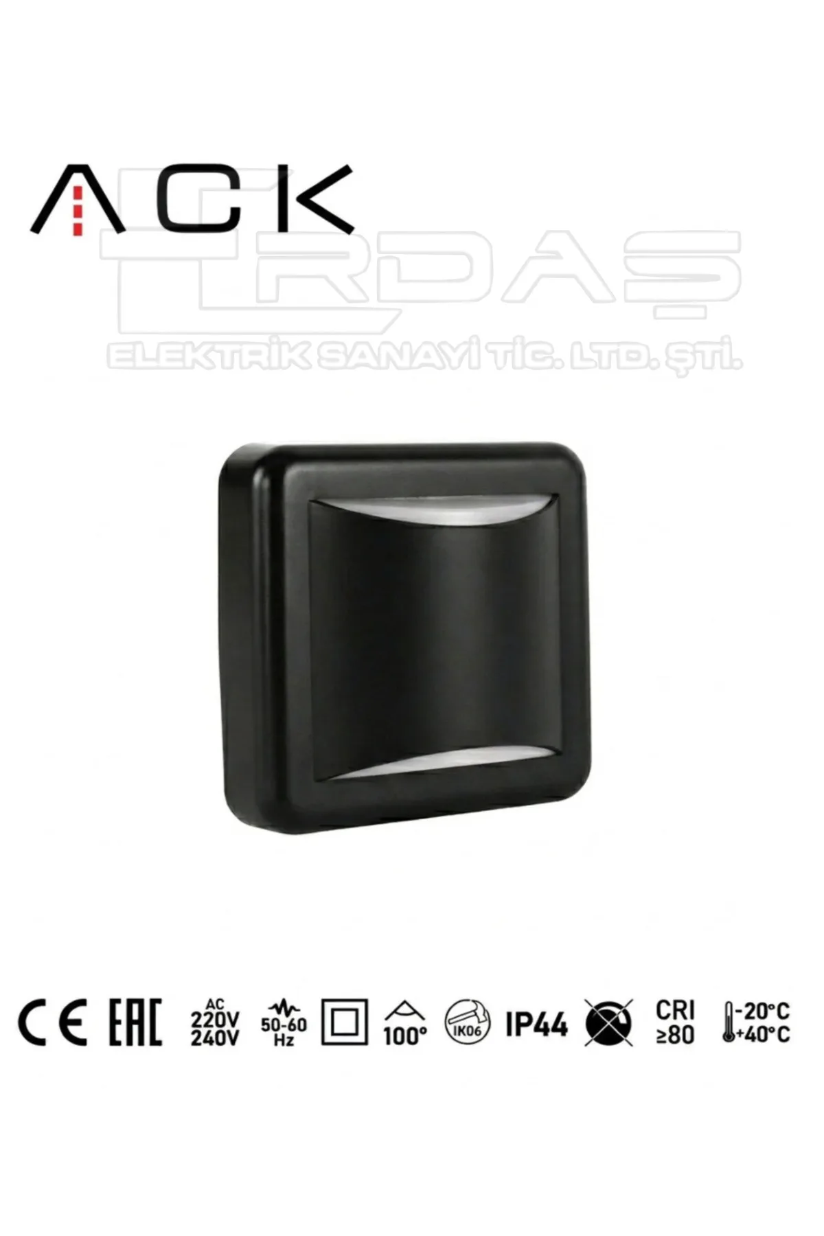 Modern Siyah LED Duvar Apliği 4W 3000K - Görsel 4