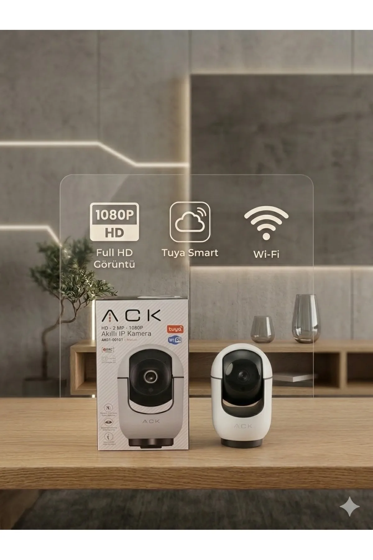 AKILLI KAMERA HD 2MP 1080P IP20
