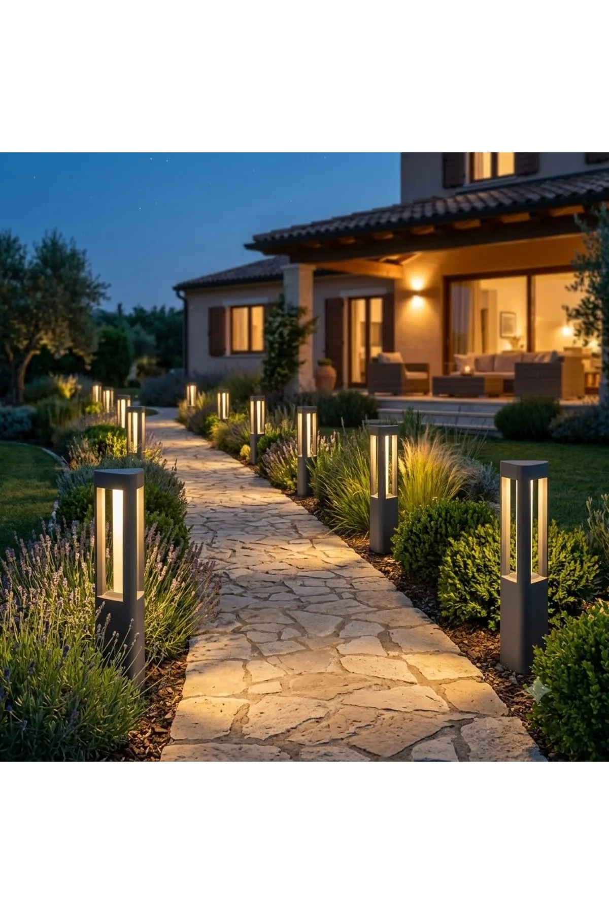 7W DALLAS h:500mm 3000K LED Alüminyum LED Bahçe Armatürleri - Görsel 2
