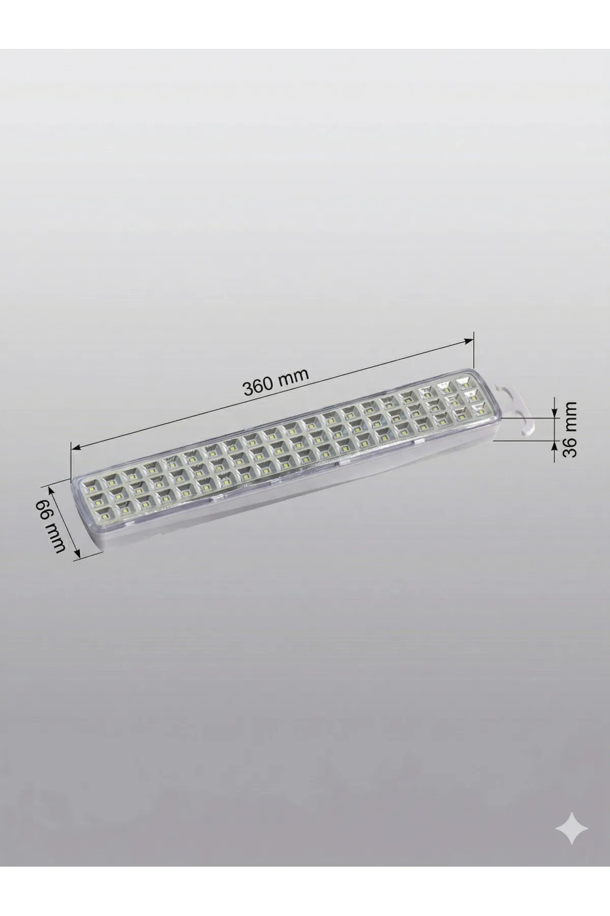 60 LED Işıldak - Şarjlı Acil Durum ve Kamp Aydınlatması - Görsel 3