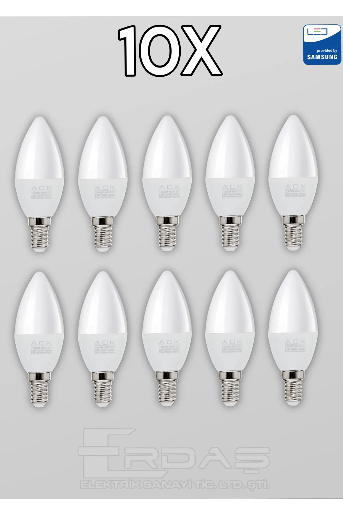 Mum LED Ampul 7W E14 4000K 10 Adet