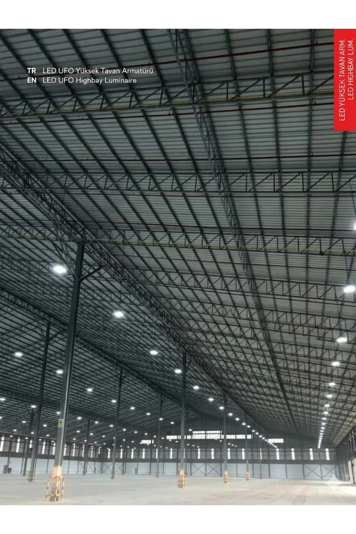UFO YÜKSEK TAVAN 150W 6500K 18,750lm 50.000 SAAT KULLANIM ÖMRÜ - Görsel 4
