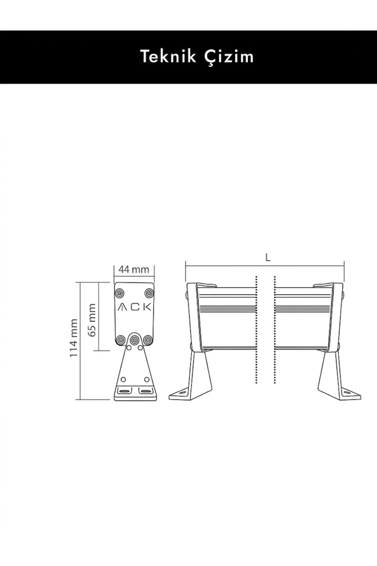6x1W MAVI IP67 18CM LED WALLWASHER - Görsel 3
