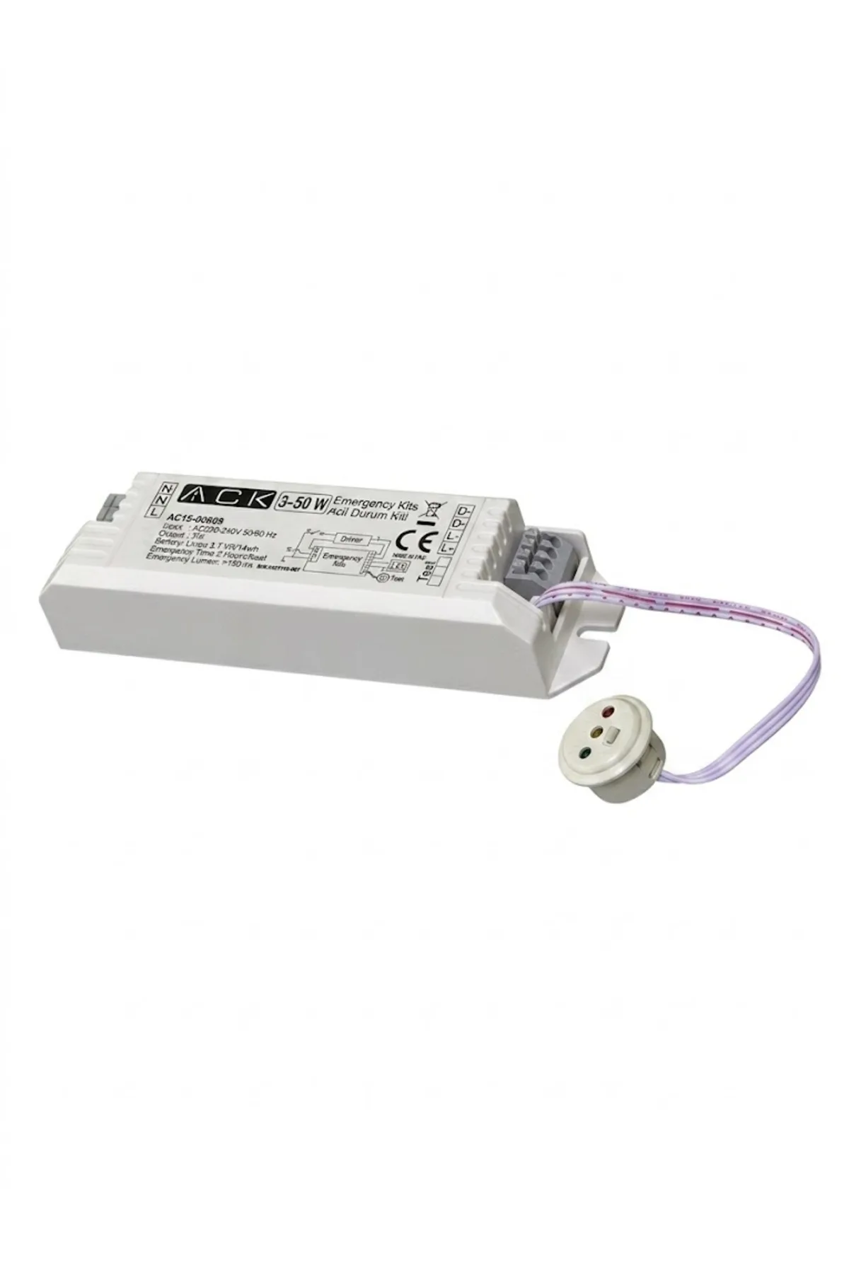 230V AC/50 Hz / 1,5W IP20 ACIL AYDINLATMA KITI - Görsel 2
