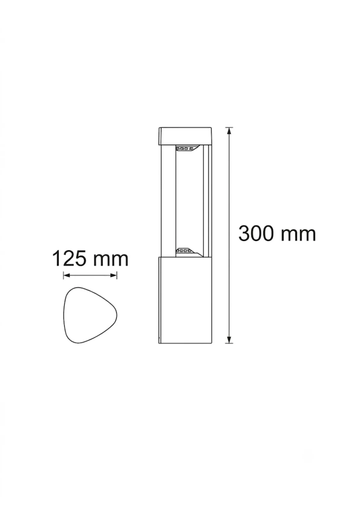 6W DALLAS 300 3000K LED BAHÇE ARMATÜRÜ IP65 - Görsel 2