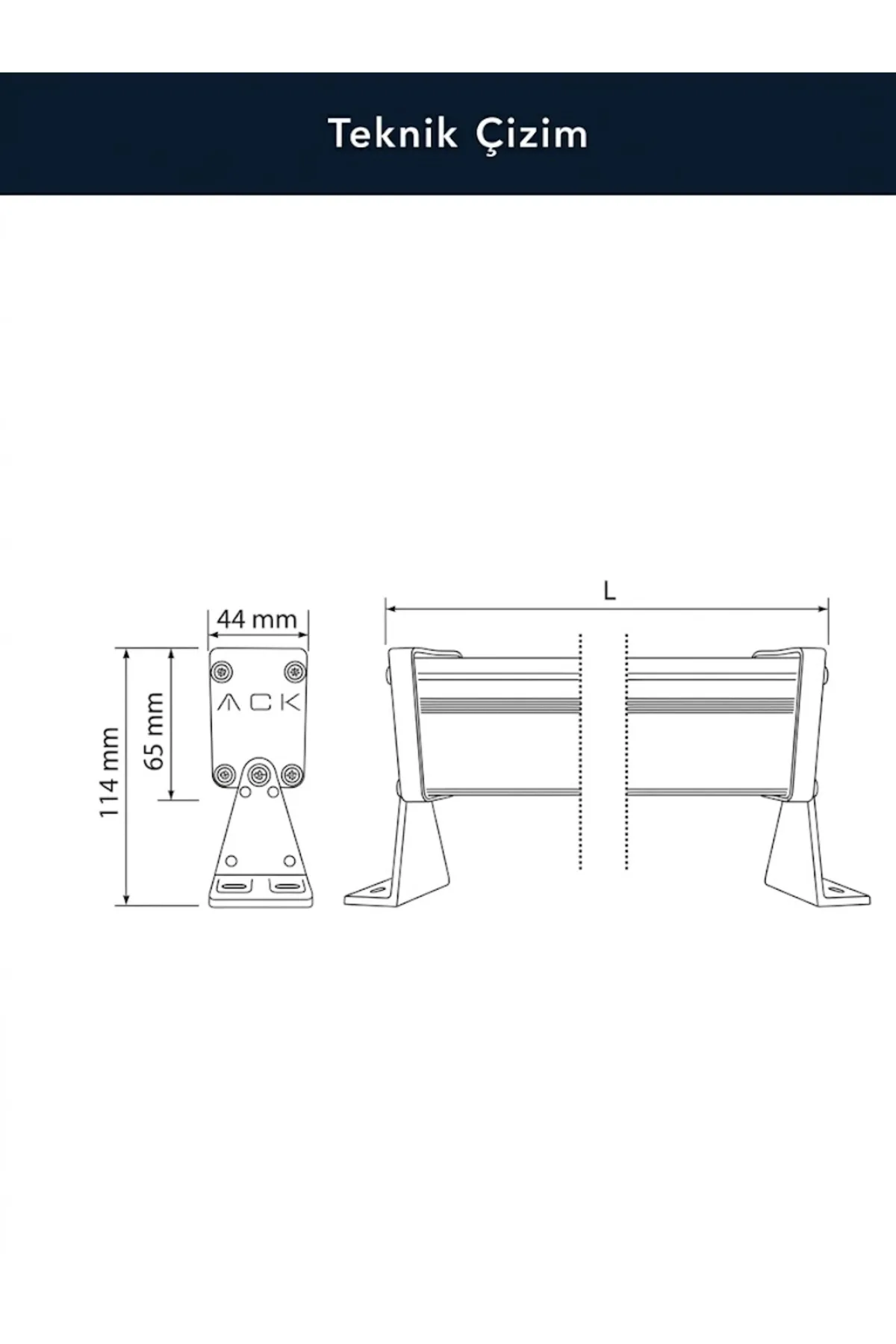 9x1W 6500K IP67 27CM LED WALLWASHER - Görsel 3