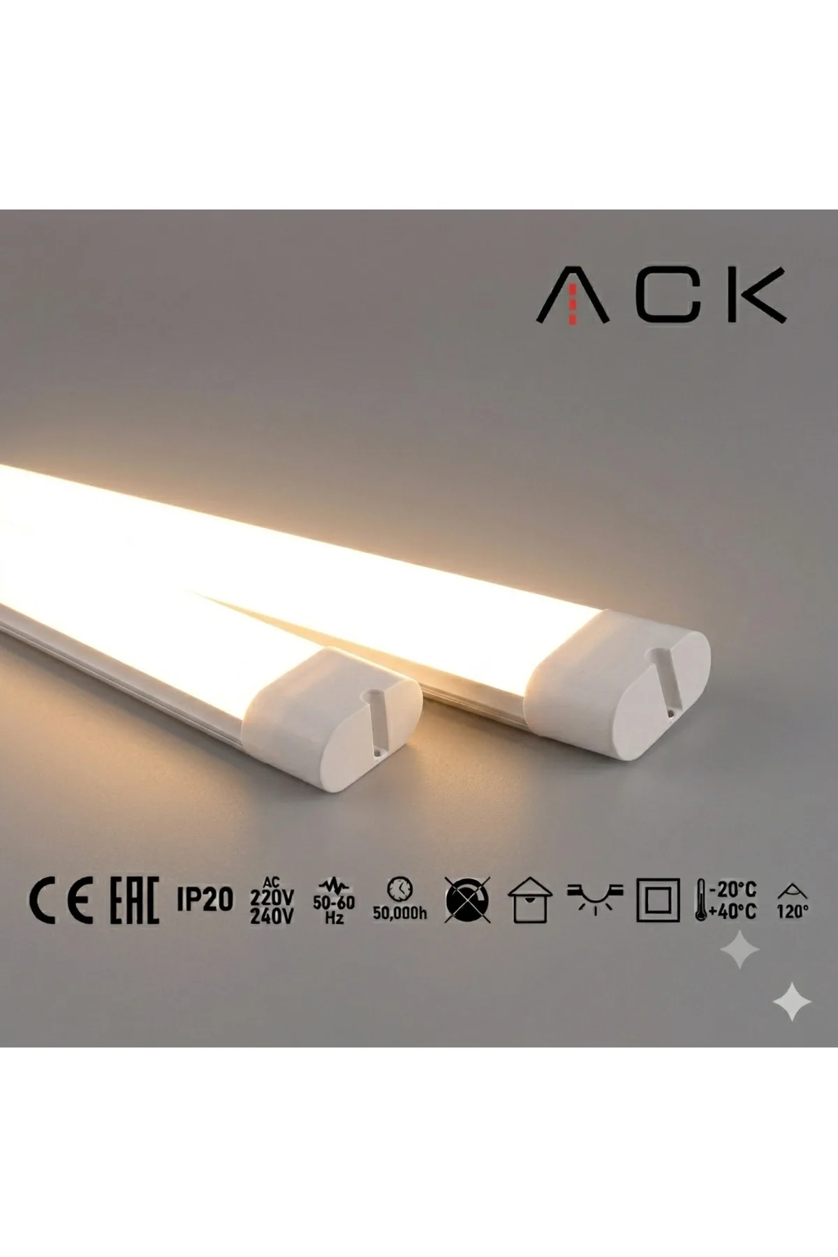 Titan LED Bant Armatür 80W 1200mm 8750lm 3000K Günışığı AN30-01203