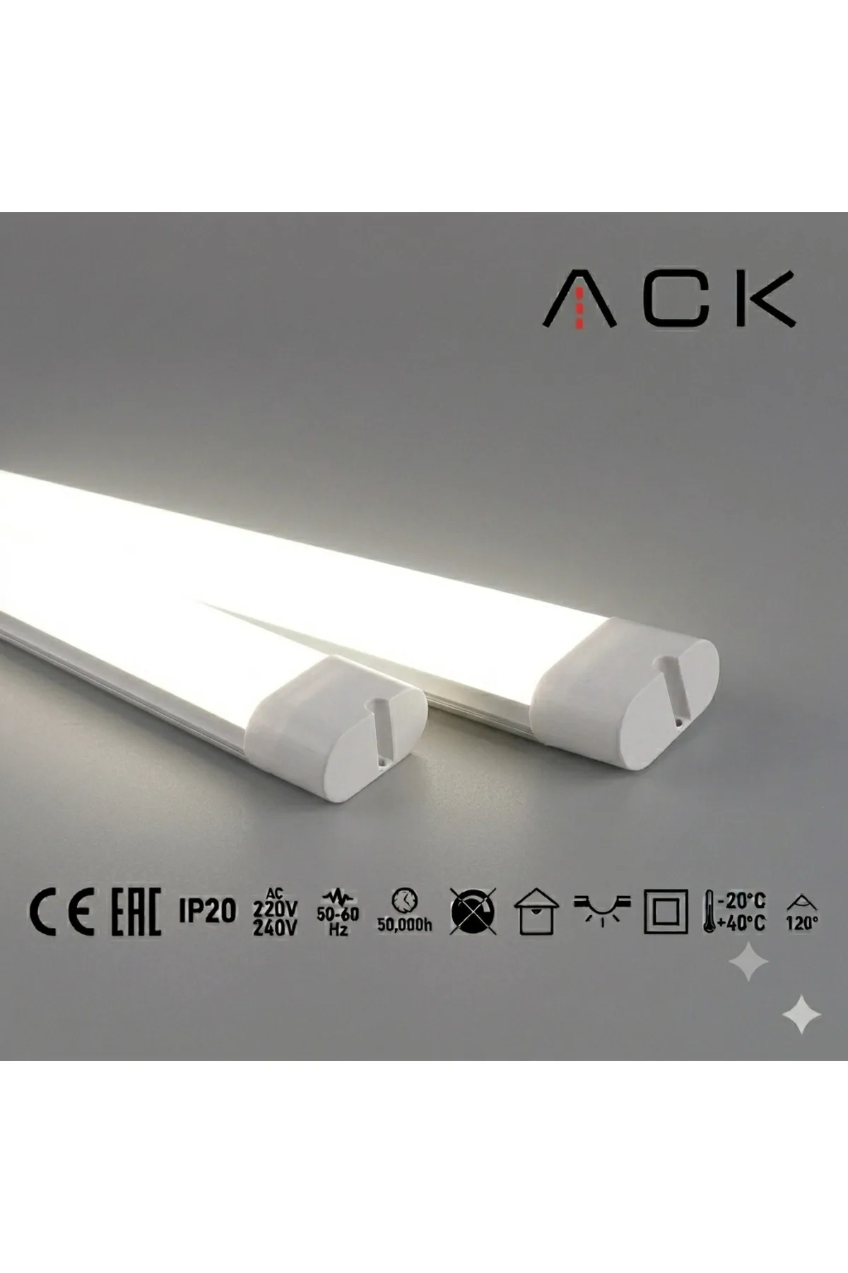 Titan LED Bant Armatür 80W 1200mm 8750lm 4000K Ilık Beyaz AN30-01213
