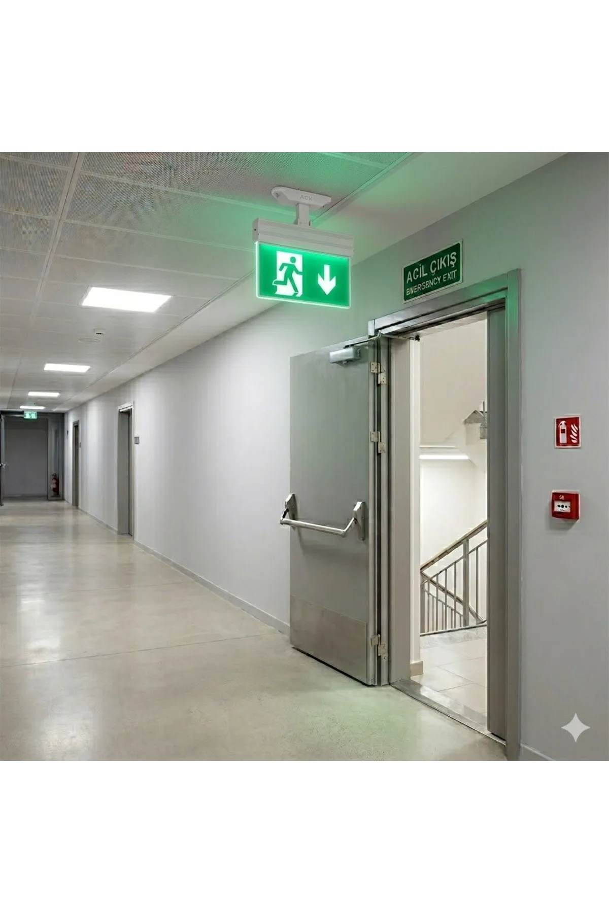 EXIT KOŞAN ADAM AŞAĞI OK - Görsel 2