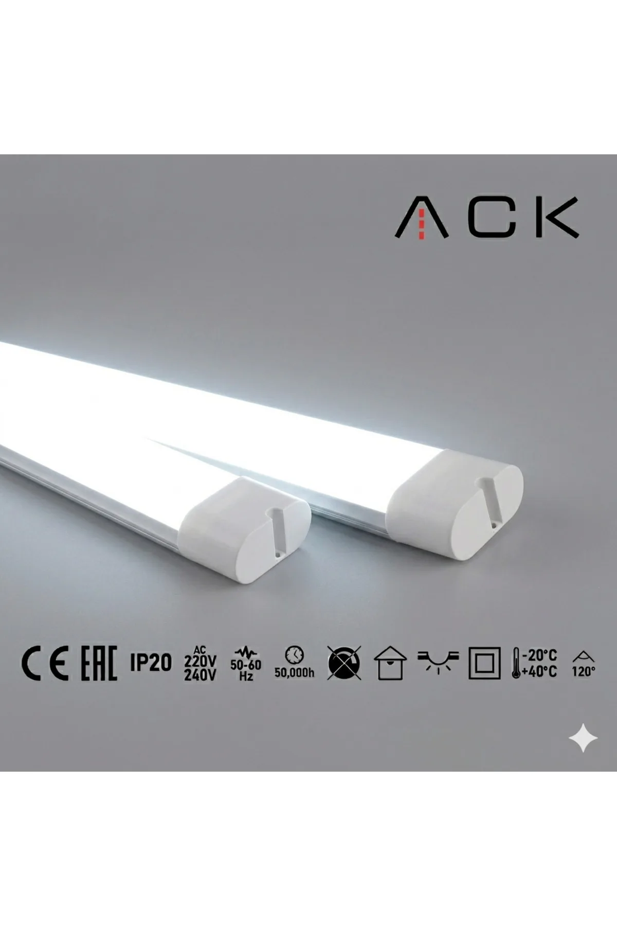 Titan LED Bant Armatür 80W 1200mm 8750lm 6500K Beyaz Işık AN30-01233