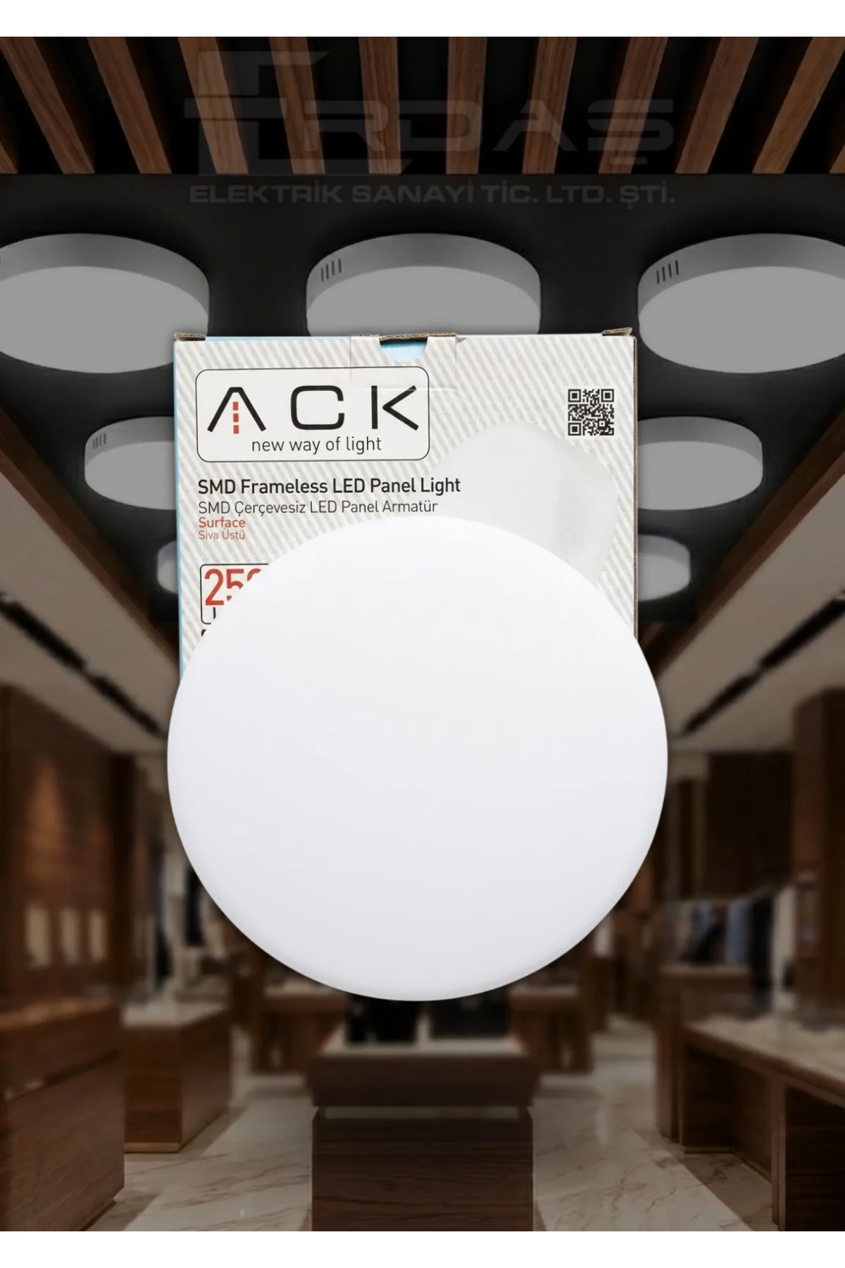 24W 4000k Soğuk Beyaz Sıva Üstü Led Armatür