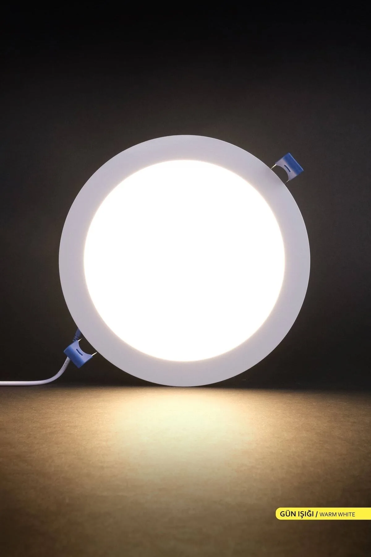 Led Dünyam 18w Sıva Altı Yuvarlak Led Panel Armatür Beyaz Gövde 3000k Gün Işığı