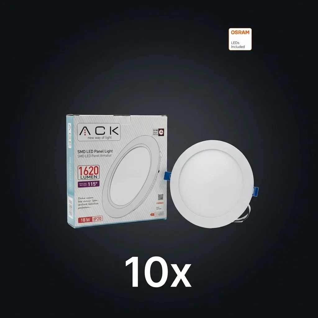 18W Sıva Altı Led Panel 3200K 10 ADET
