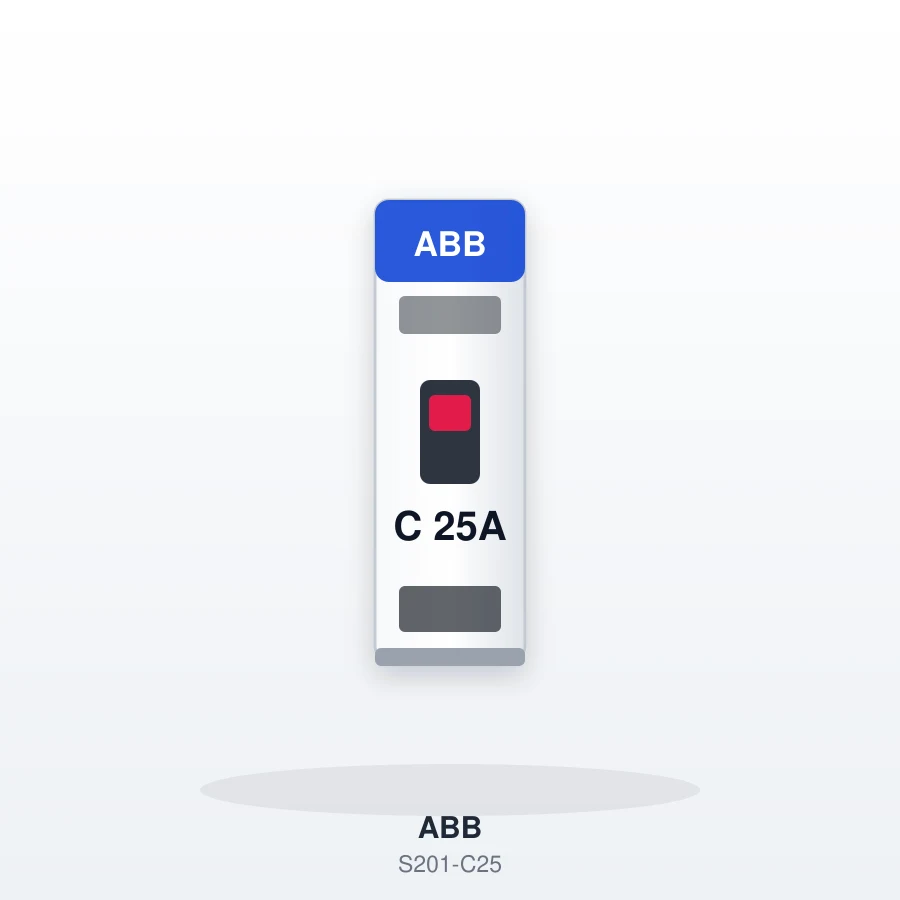 ABB S201 1x25A C Tipi Otomatik Sigorta