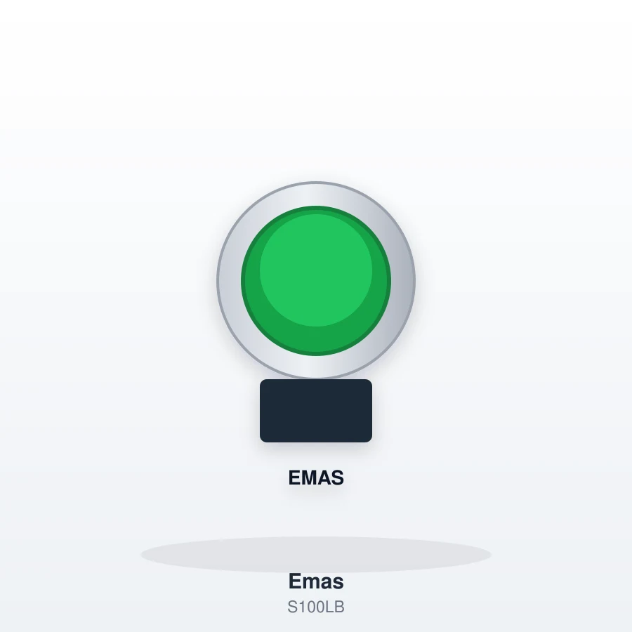 Emas LED Sinyal Lambası Beyaz 22mm 230V