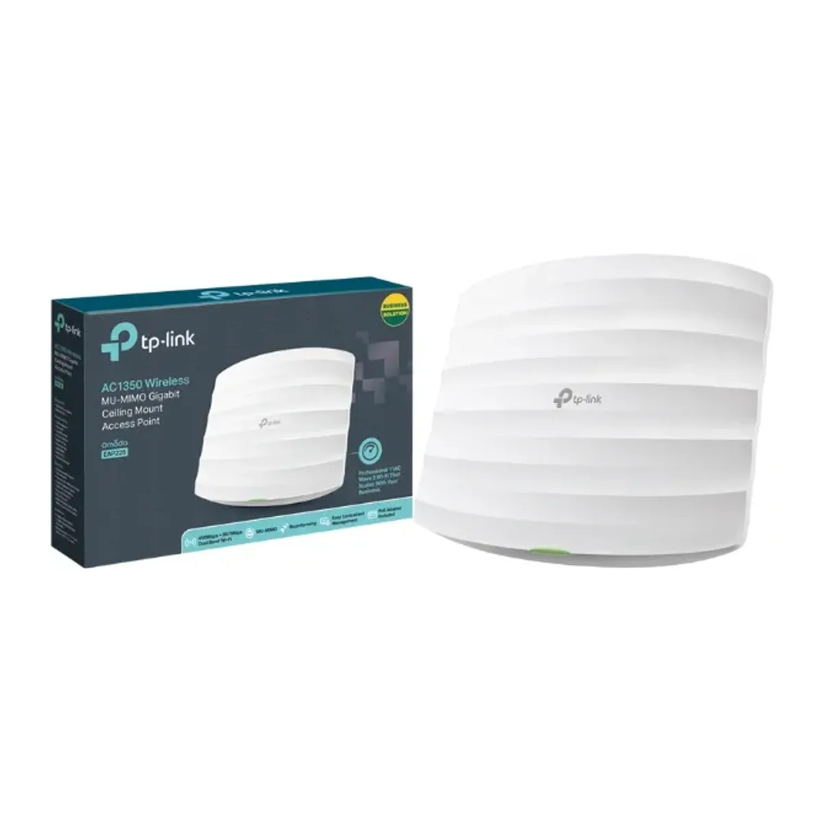 TP-LINK EAP225 ACCESS POINT AC1350 867Mbps at 5GHz + (AKTİF POE) + (PASİF POE ADAPTÖR İÇERİR)