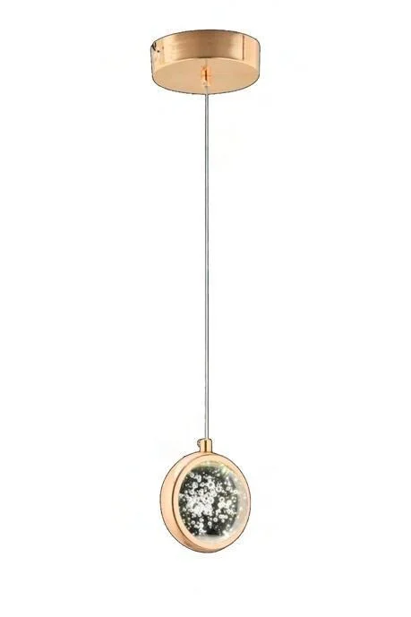 Dünya Tekli Gold Ledli Modern Lüx Avize